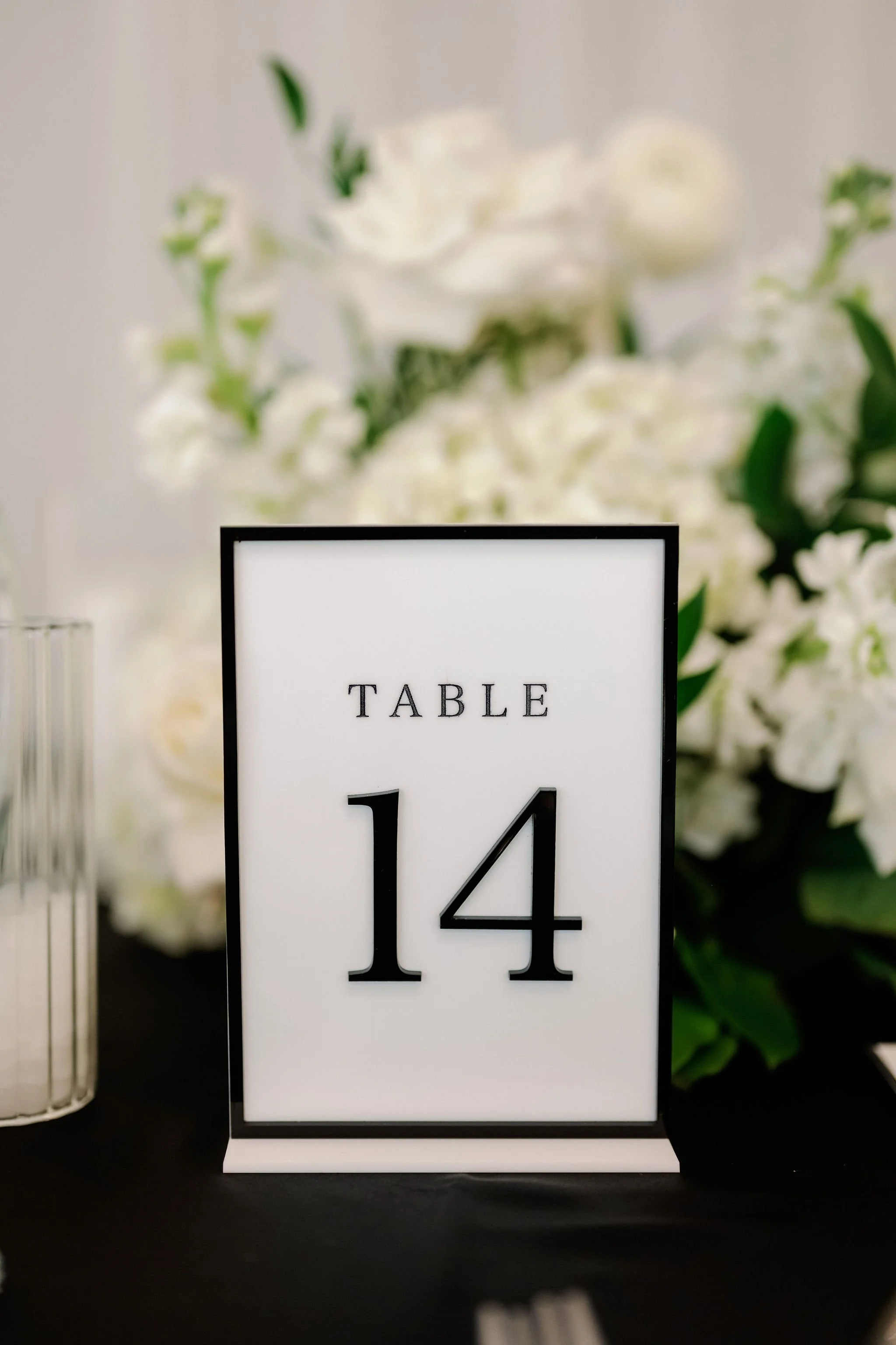 5x7 white with black frame