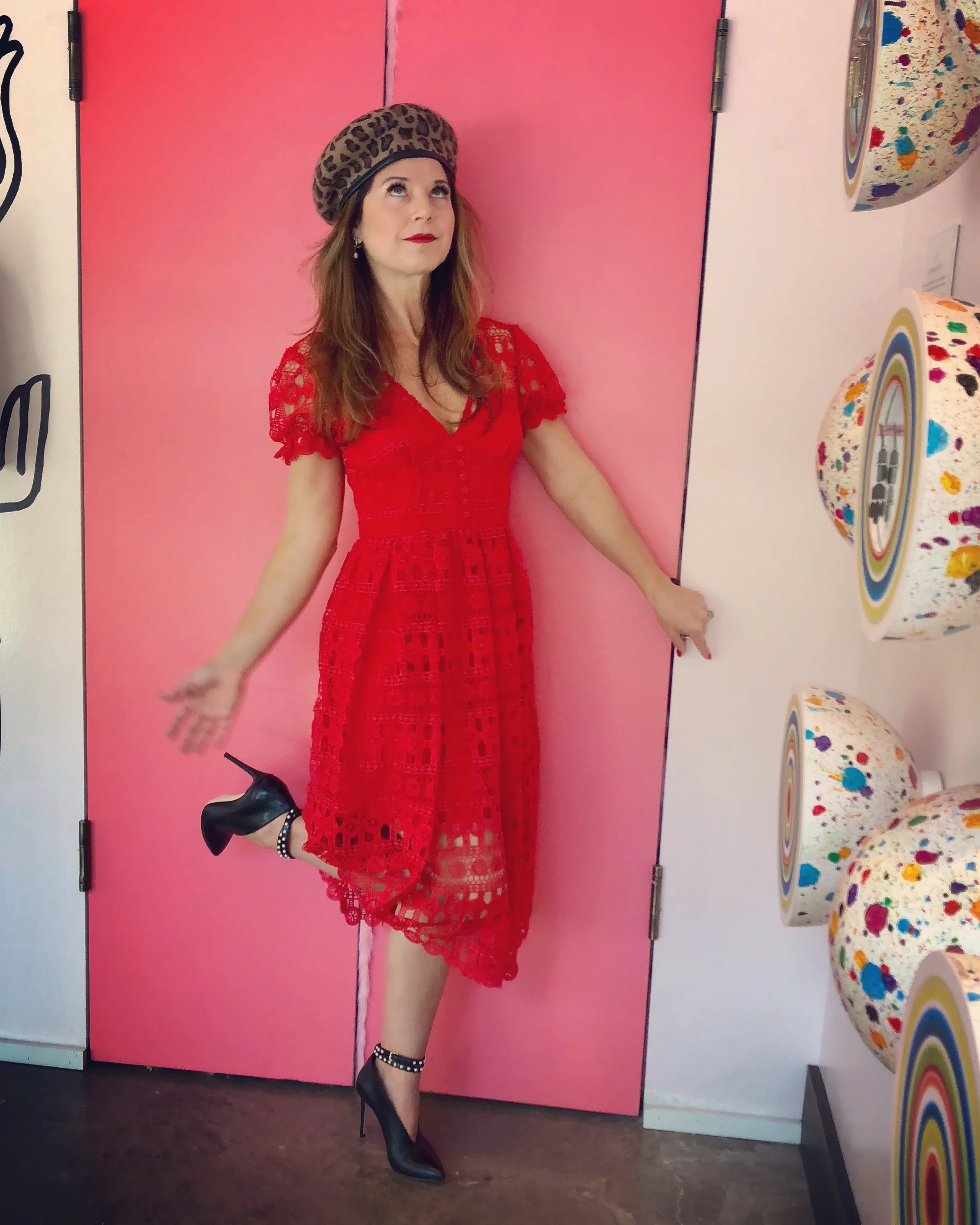 Sweet Tooth Hotel &amp; All The Willy Wonka Vibes In This Red Dress!