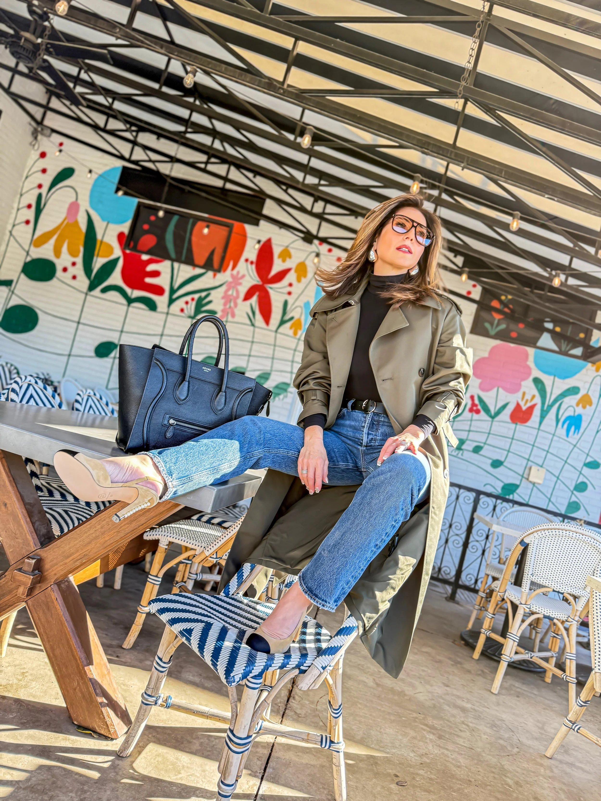 Spring Style Essentials: The Must-Have Trench Coat and Straight Leg Denim