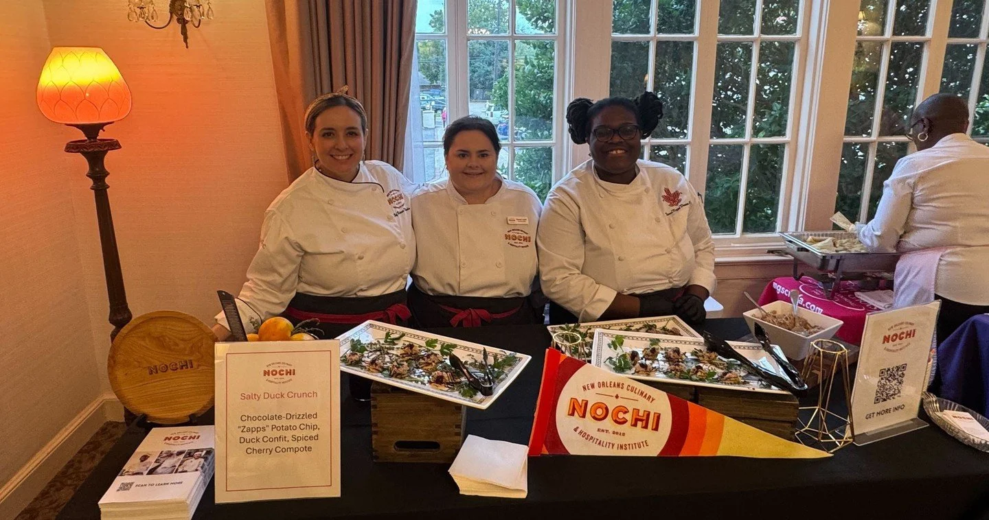 This past weekend, NOCHI chefs, students, and alumni brought their talent and heart to two incredible community fundraisers: Krewe de Pink&rsquo;s &ldquo;Death by Chocolate&hellip; Not Breast Cancer&rdquo; and the Spirit of Charity Foundation Gala.⁠
