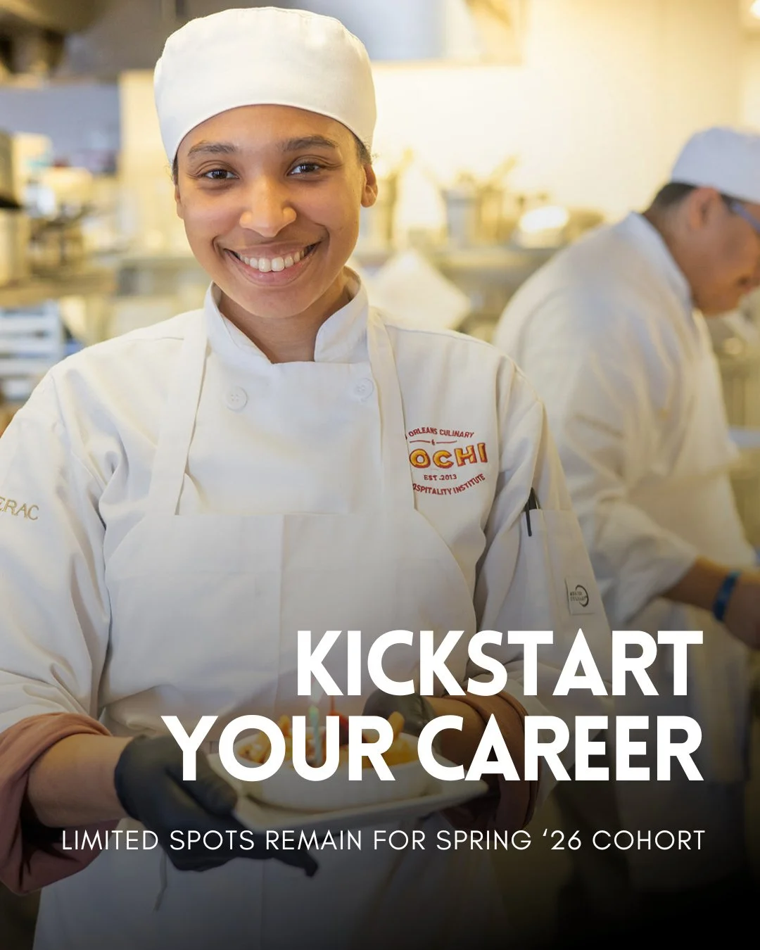 Start the new year on the path to a new career! 🎉⁠
⁠
NOCHI&rsquo;s next Culinary Arts and Baking &amp; Pastry Arts certificate programs are starting soon and there&rsquo;s still time to apply. In just six months, you can gain the hands-on skills, pr