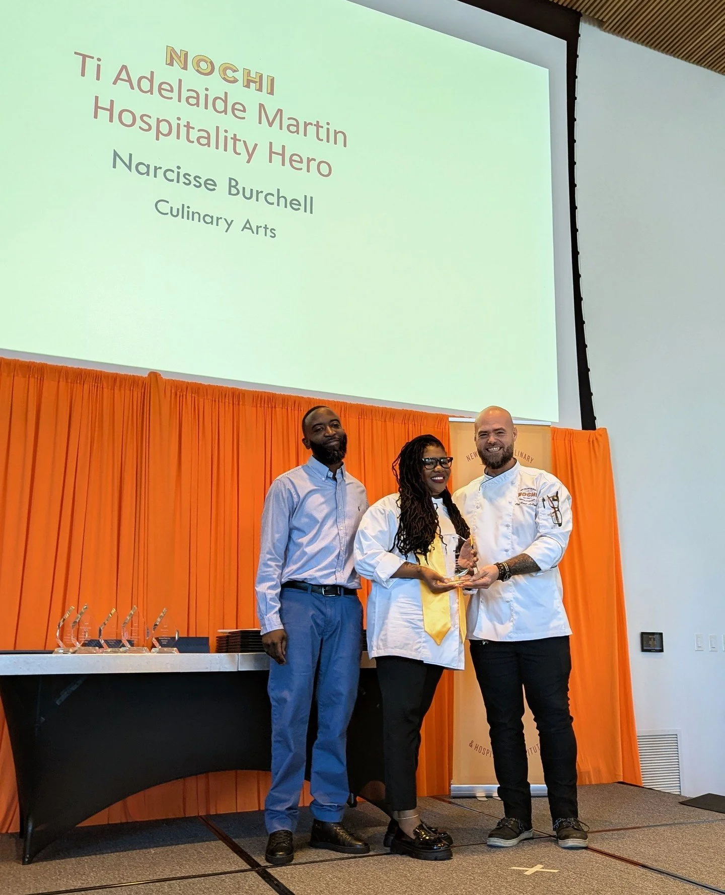 Congratulations to Narcisse Burchell, recipient of the Fall '25 Ti Martin Hospitality Hero Award!⁠
⁠
This award recognizes a student who leads with heart, professionalism, and a deep respect for service; someone who shows up for others and elevates e