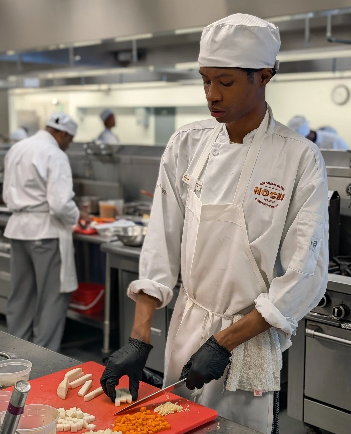 Beef stew in the lab this morning and yes, it smells just like a warm hug. ⁠
⁠
Our Culinary Arts students are learning the art of low-and-slow: searing properly, building flavor layer by layer, and letting time do its thing. There&rsquo;s a lot of ch