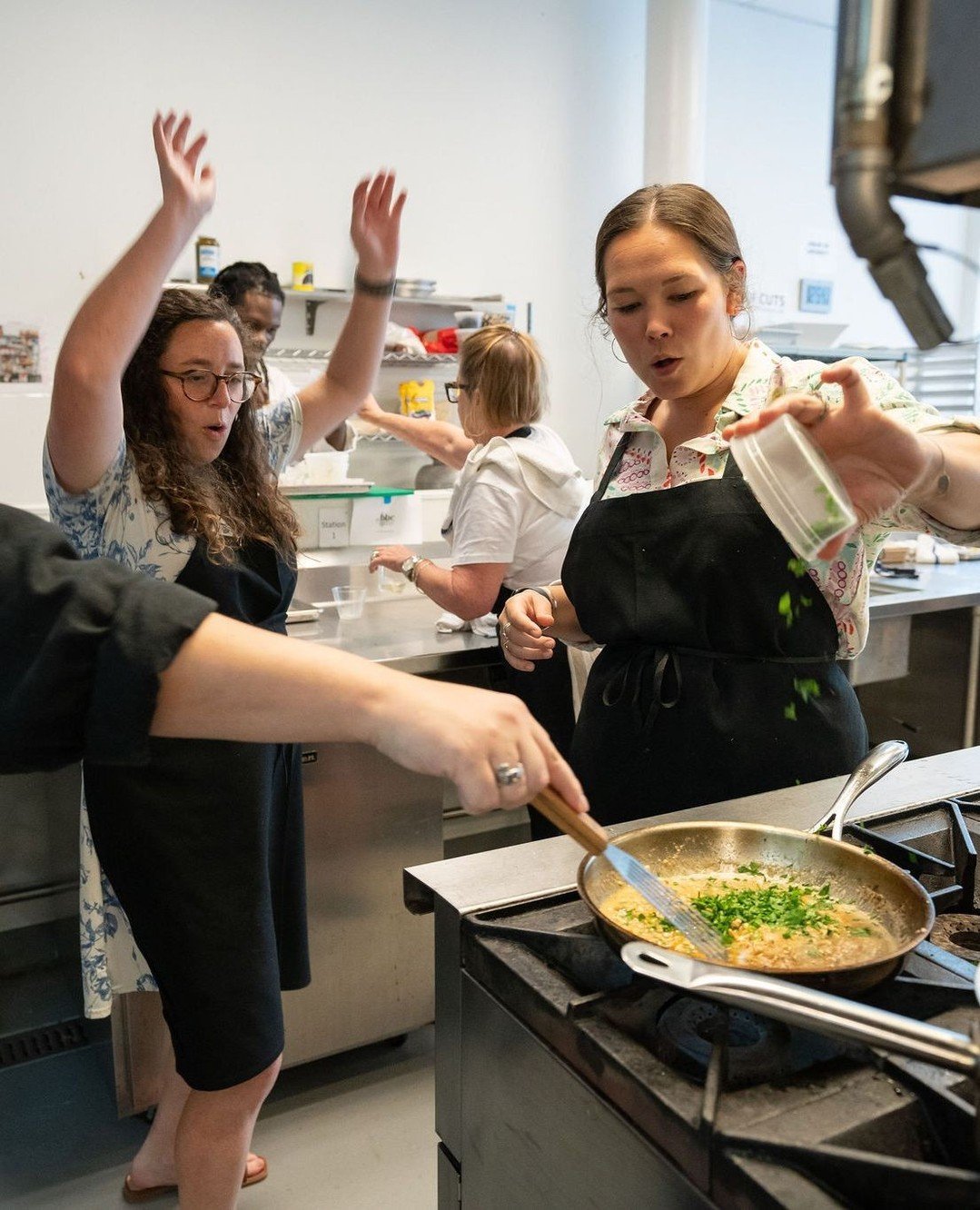 Looking for something more fun than dinner reservations?⁠
⁠
NOCHI&rsquo;s private cooking classes turn a night out into a hands-on experience. Gather your friends, family, or team and cook alongside our chef instructors in a professional kitchen, the