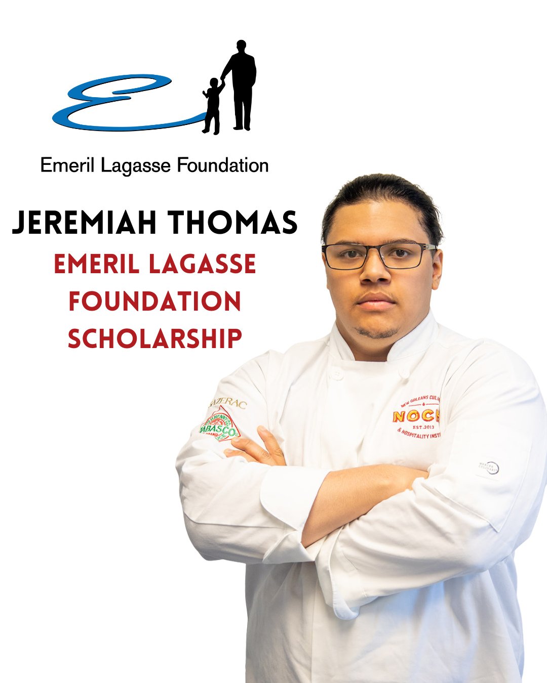 Opportunity can change everything and for Jeremiah Thomas, that opportunity was the Emeril Lagasse Foundation Scholarship.⁠
⁠
Jeremiah spent his entire high school career (both during and after football season) competing in ProStart, an @emerilorg be