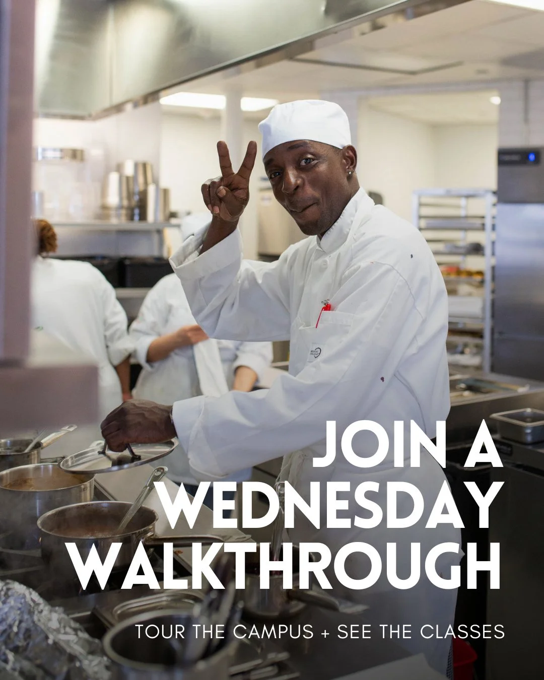 See it for yourself. 👀⁠
⁠
Join us for an upcoming Wednesday Walkthrough at NOCHI and get an inside look at our kitchens, classrooms, and what a day in the program really feels like. It&rsquo;s the easiest way to picture yourself here before you appl