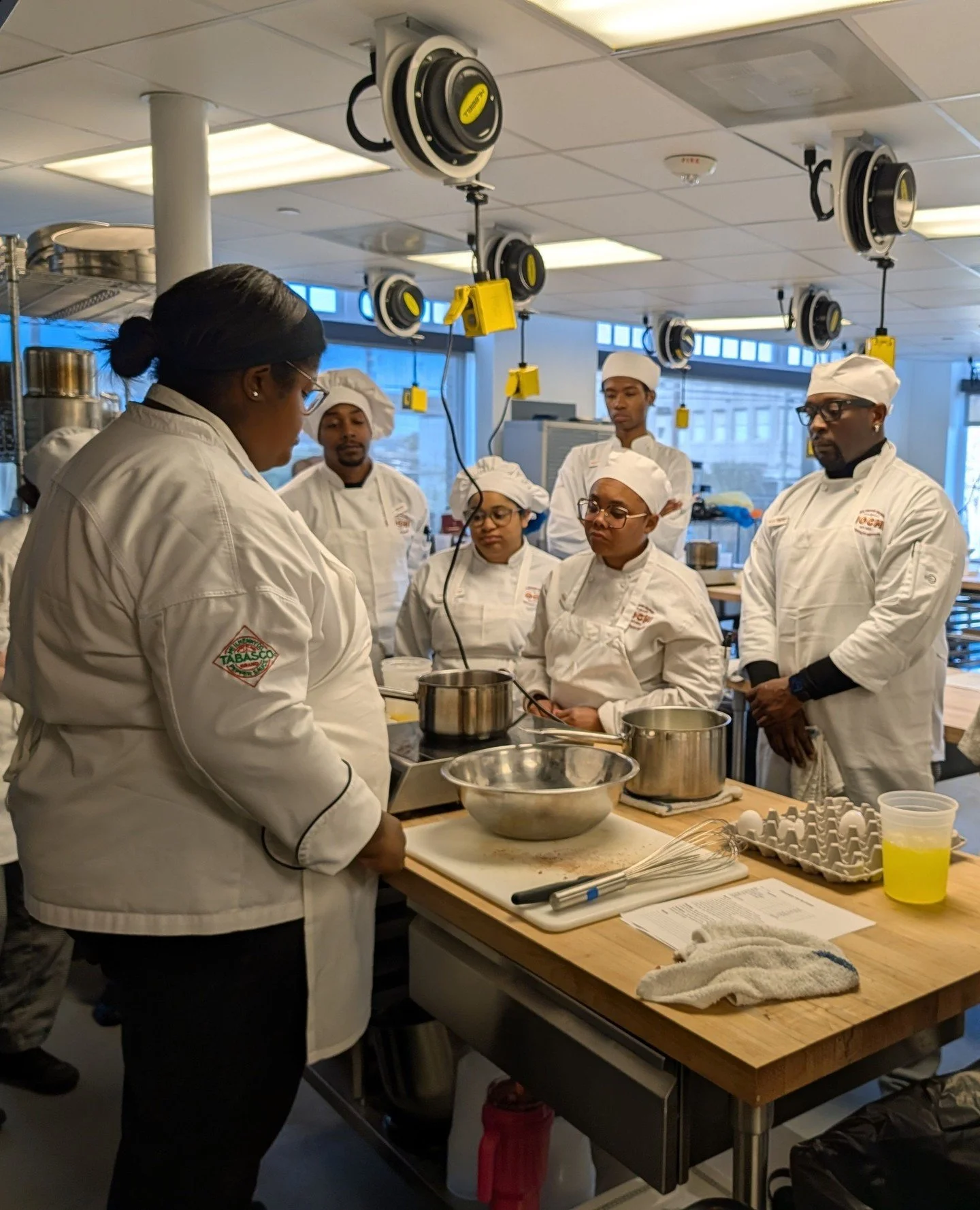 Our Culinary Arts students wrapped their two weeks of Baking &amp; Pastry rotation, building skills from the ground up. They tackled cookies, muffins, p&acirc;te &agrave; choux and cream puffs, biscuits, pie dough and fillings, plus breads like brioc