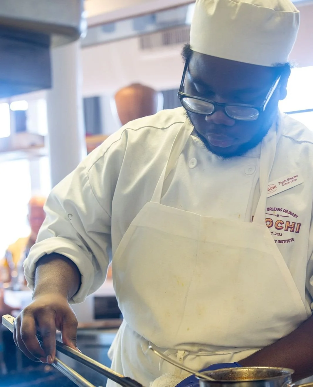 Cooking has been part of Ziyeh Bissant&rsquo;s life since he was six years old and saying yes to new opportunities is what&rsquo;s helped turn that passion into a growing career in the industry.⁠
⁠
A @cafereconcile grad working in the New Orleans&rsq
