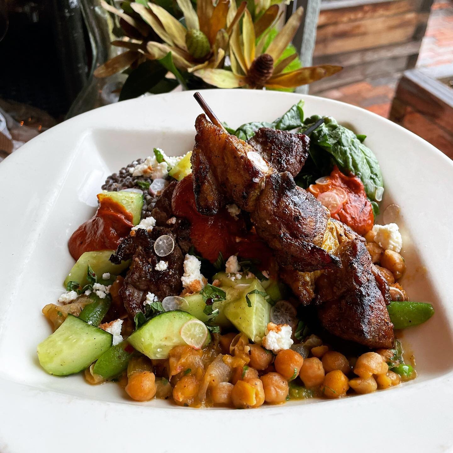 We are STICKING to what we do best!🍡 Grilled kabab of both lamb and pork, Mediterranean side dishes, and plenty of food to share&hellip;or order all for yourself!

#foodphotography #denverrestaurants  #citypark #denverdining #diningoutdenver #denver