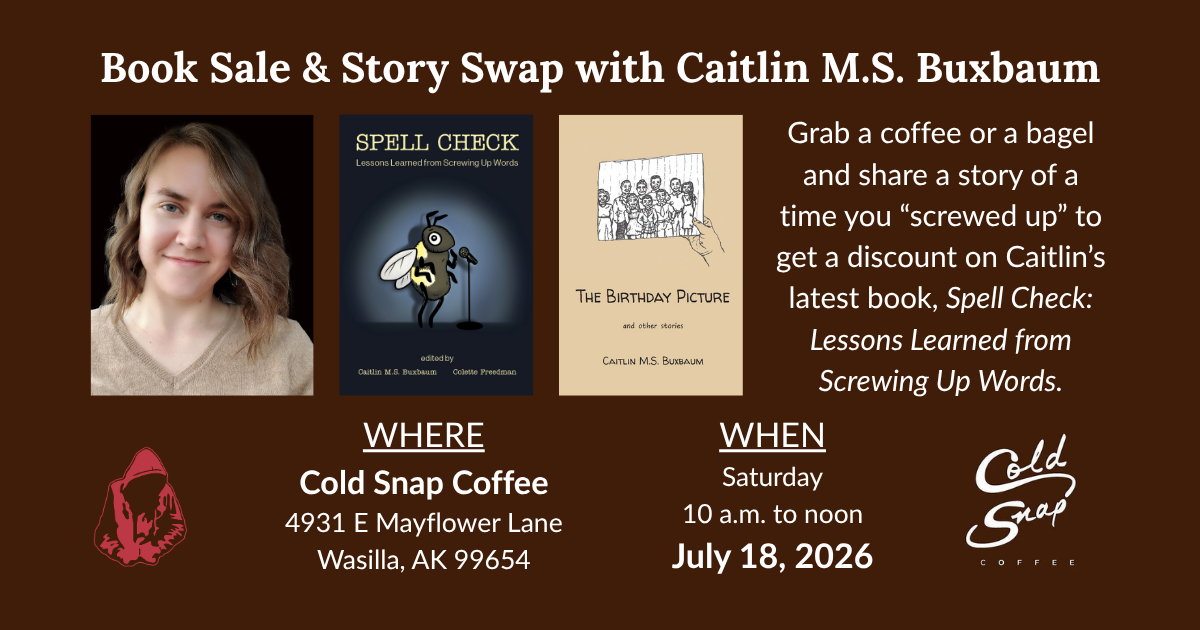 SPELL CHECK Book Sale & Story Swap