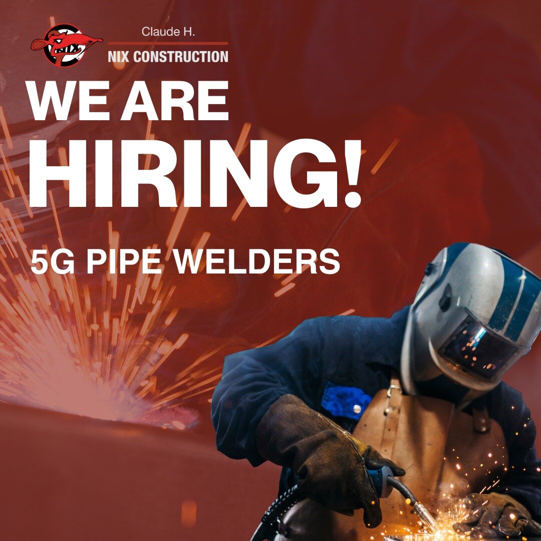 Join our team today! 
 
We are looking for experienced 5G pipe welders to join our team. Apply online at wwvw.chnix.com/careers or click the link in our bio.

#chnixconstruction #nixprecisionunderground #webuildutah #welder #hiringwelder #Hiring