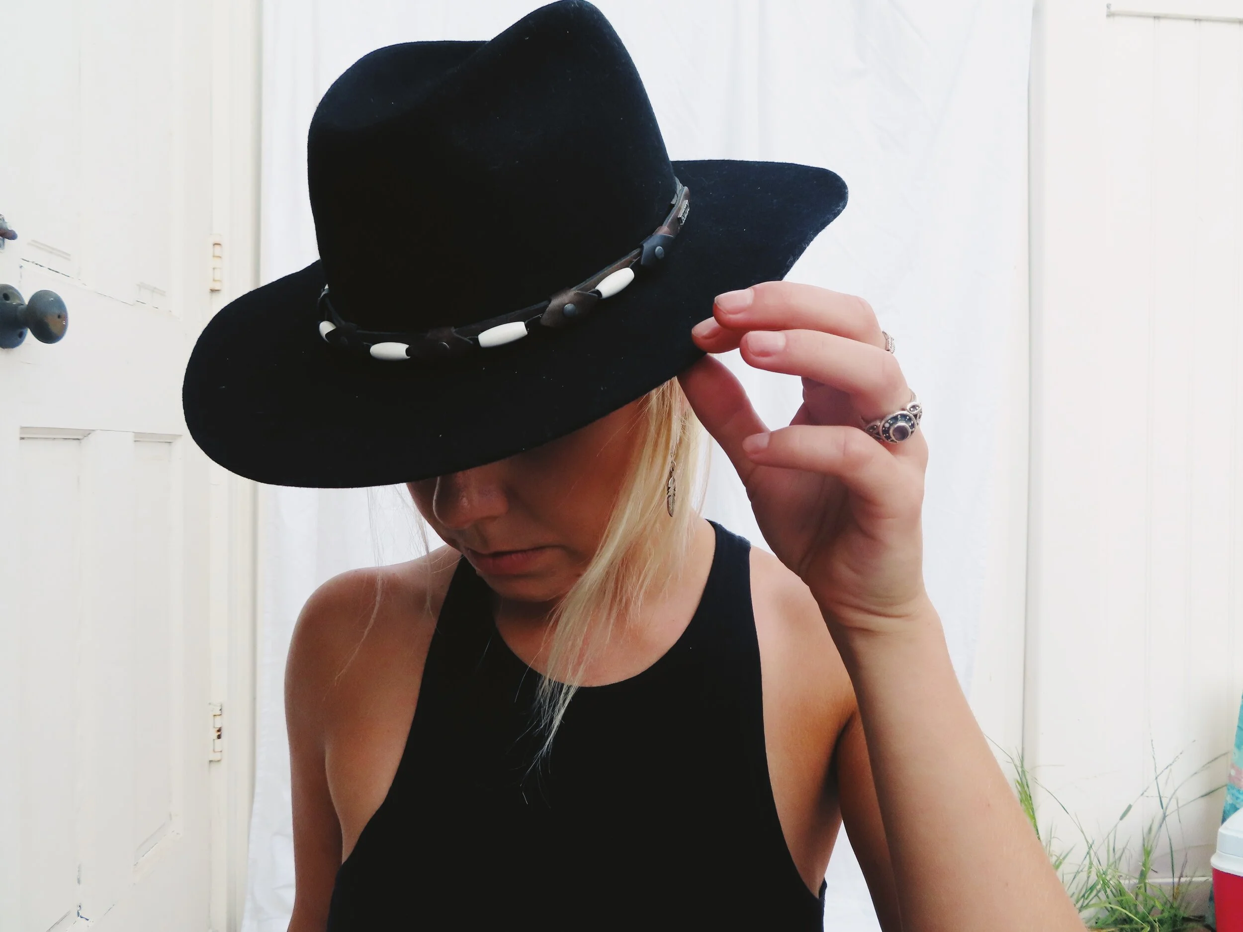 Libby Wool Wide Brim Hat