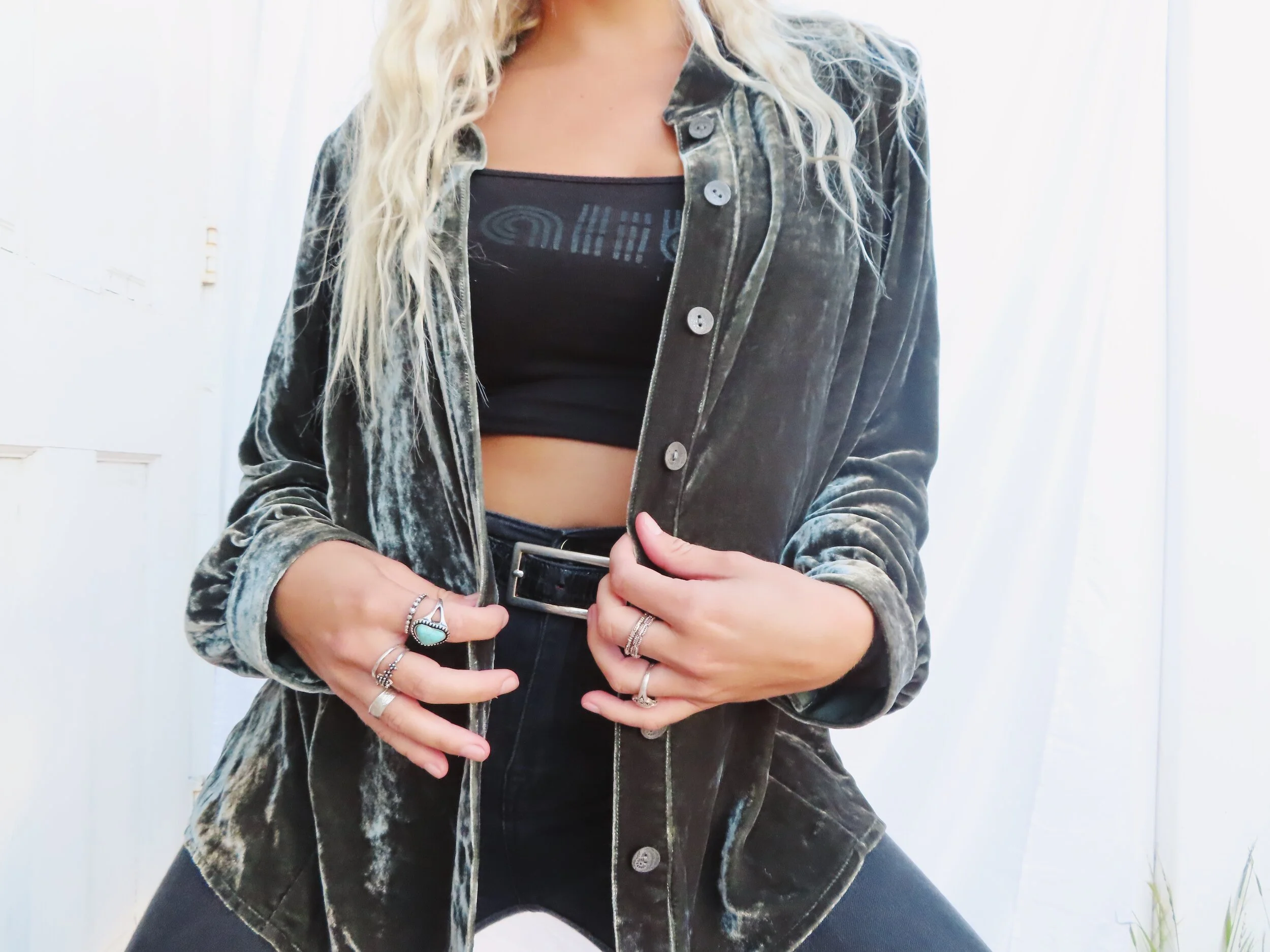 Brooke Velvet Cardigan