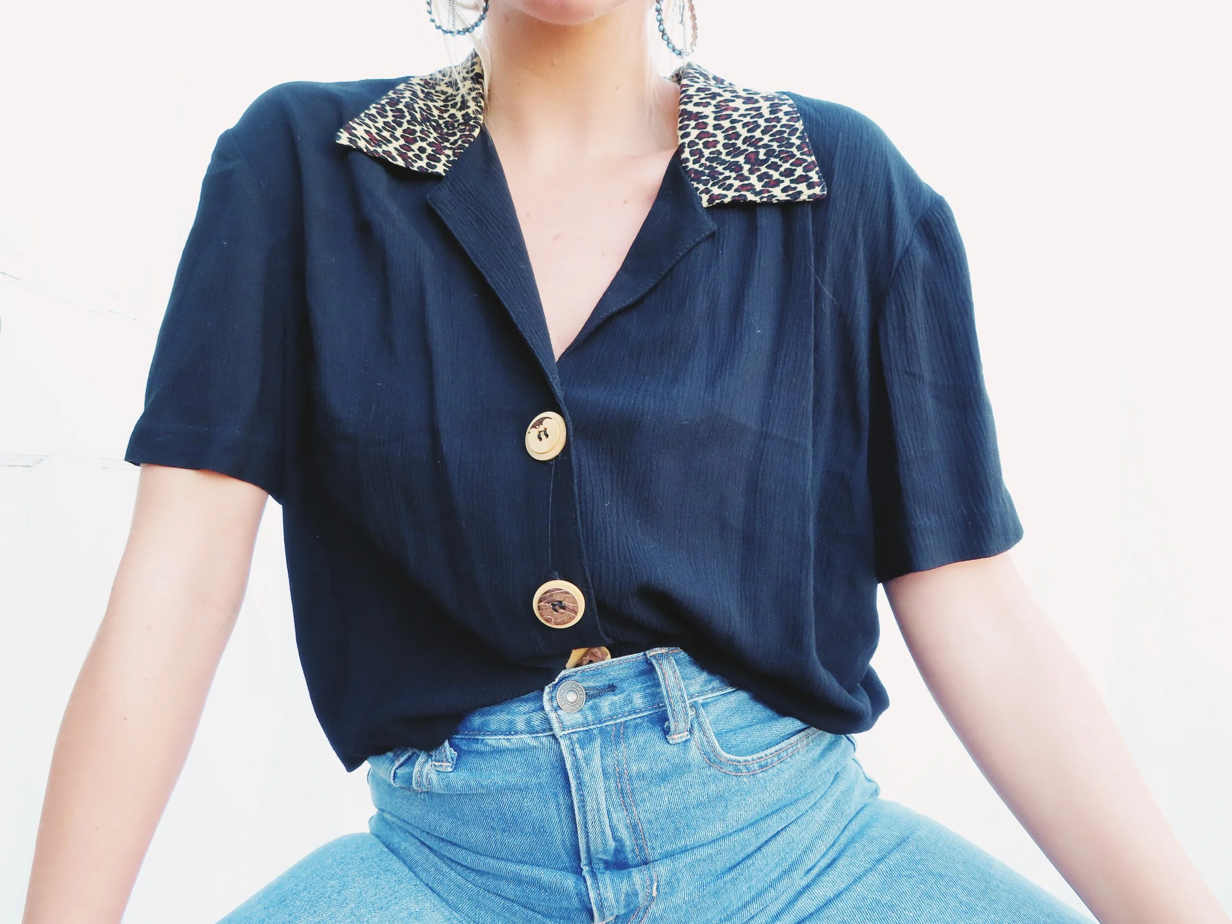 Nina Cheetah Button Up