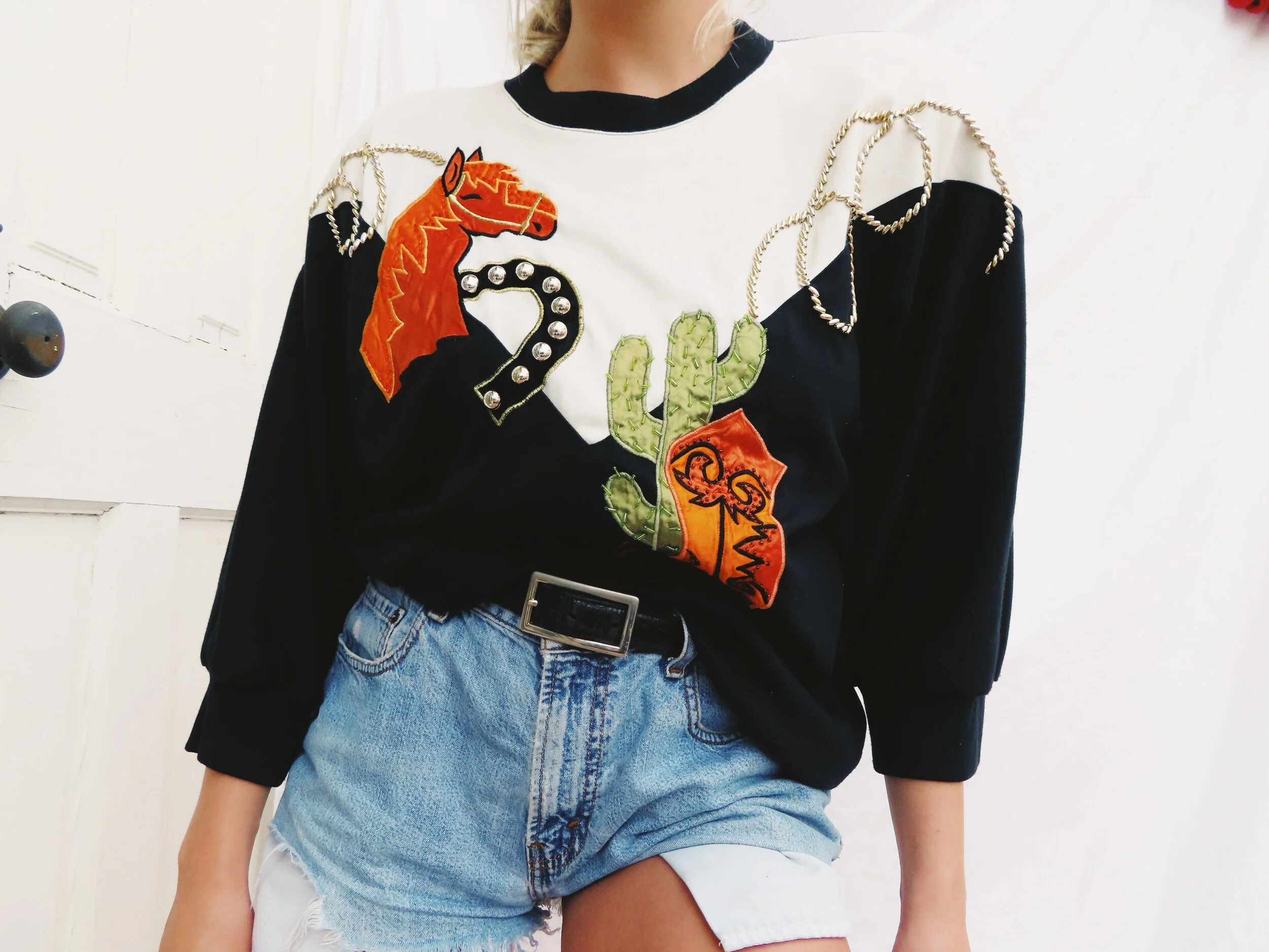 Western Sweater Top