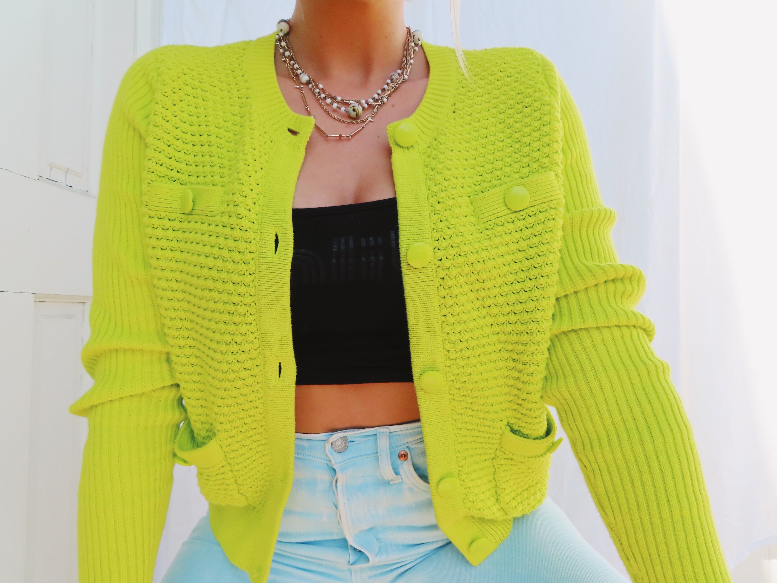Lime Dime Cardigan