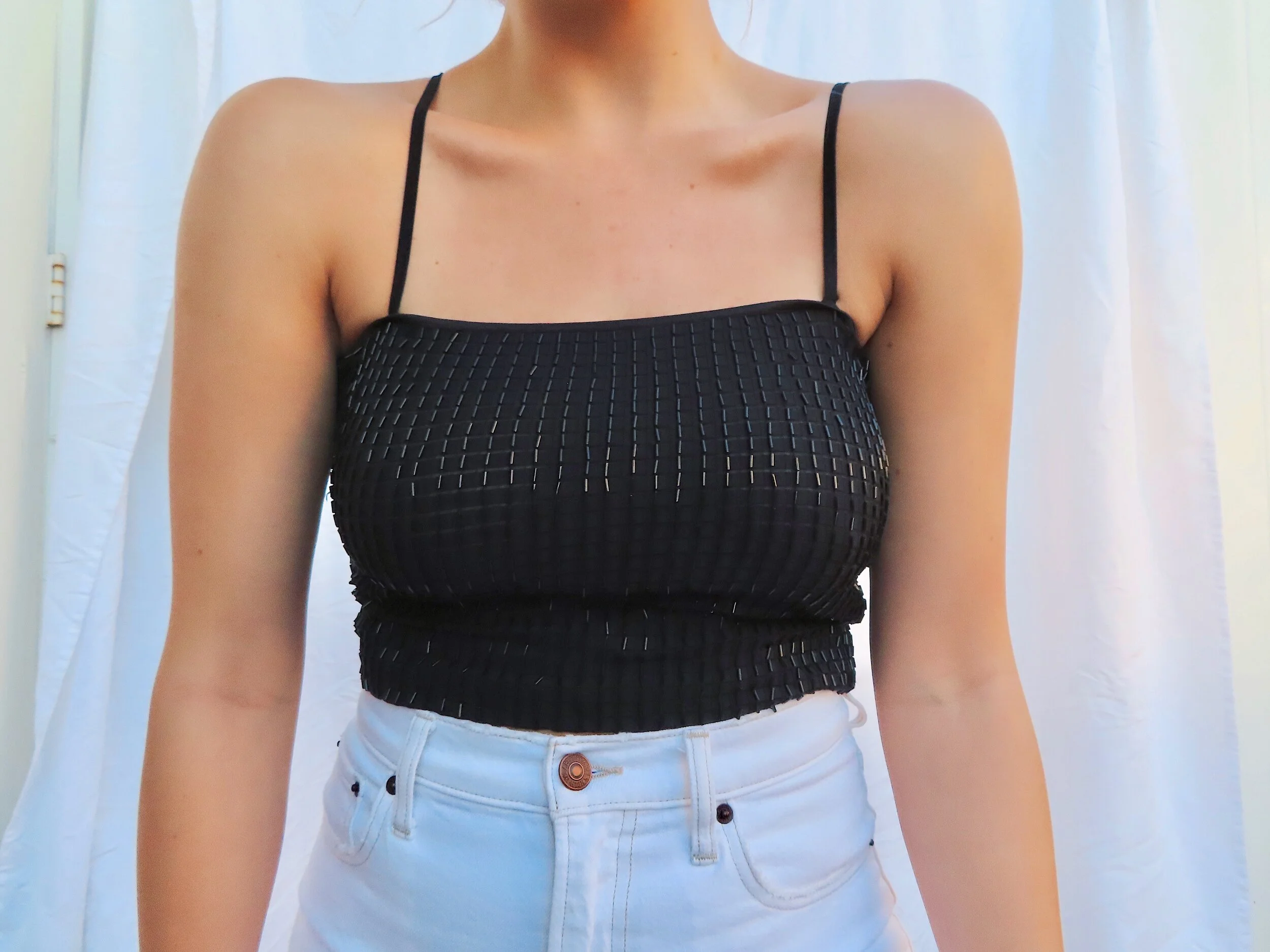 Dainty Beads Crop Top