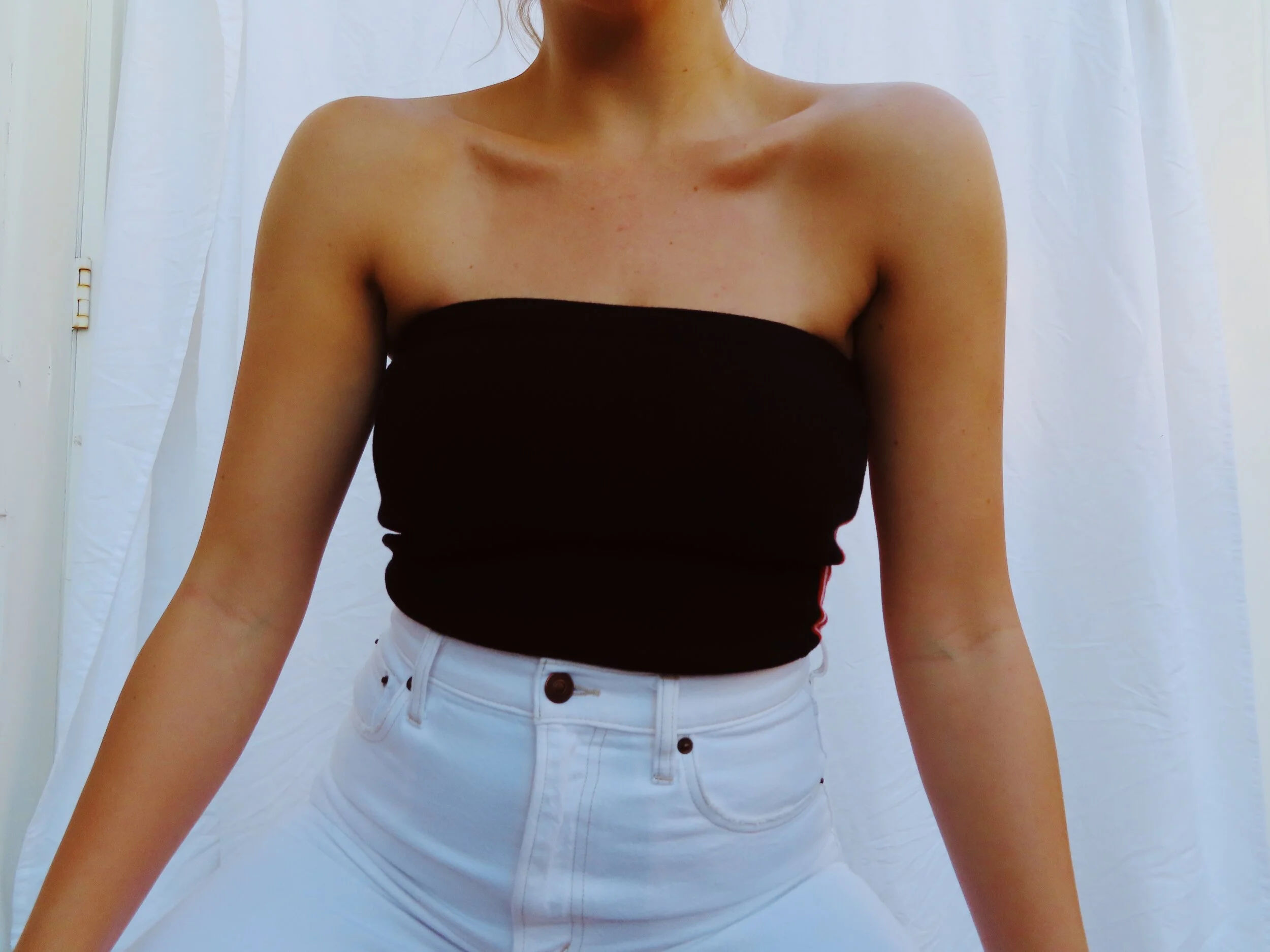 Stripe Black Onesie Top