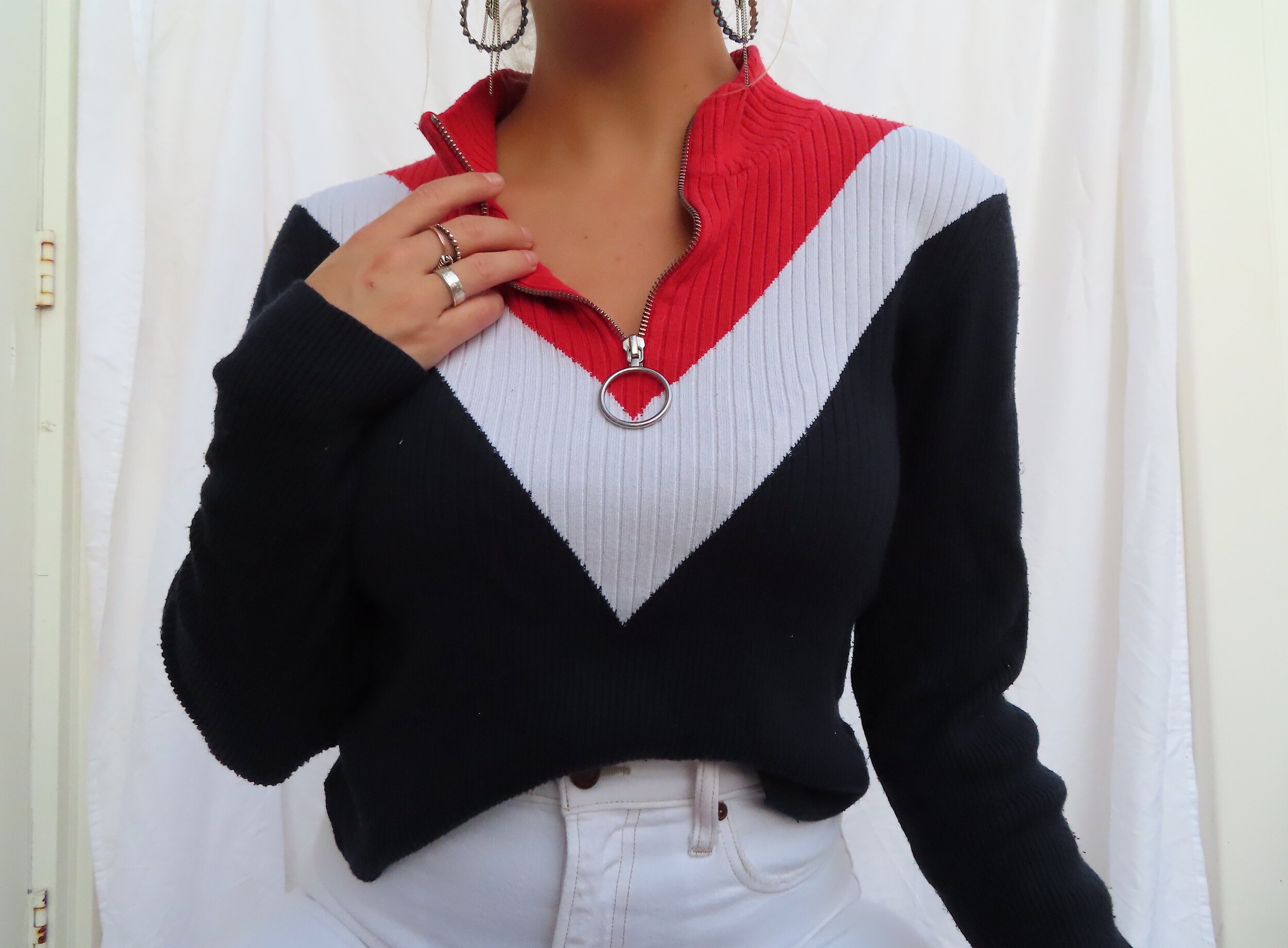 Red, White, and You Sweater