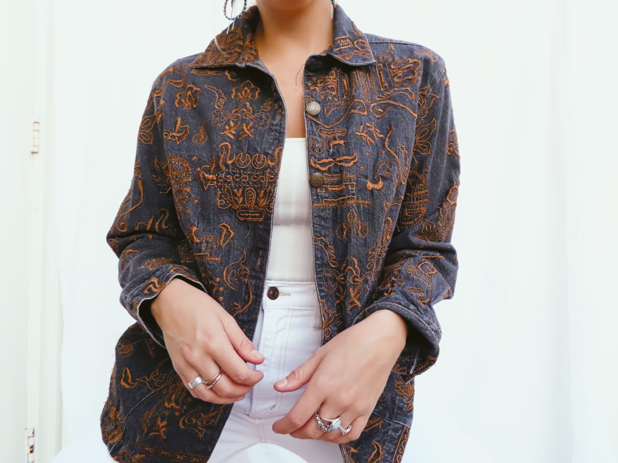Sweet Sunday Boho Denim Jacket