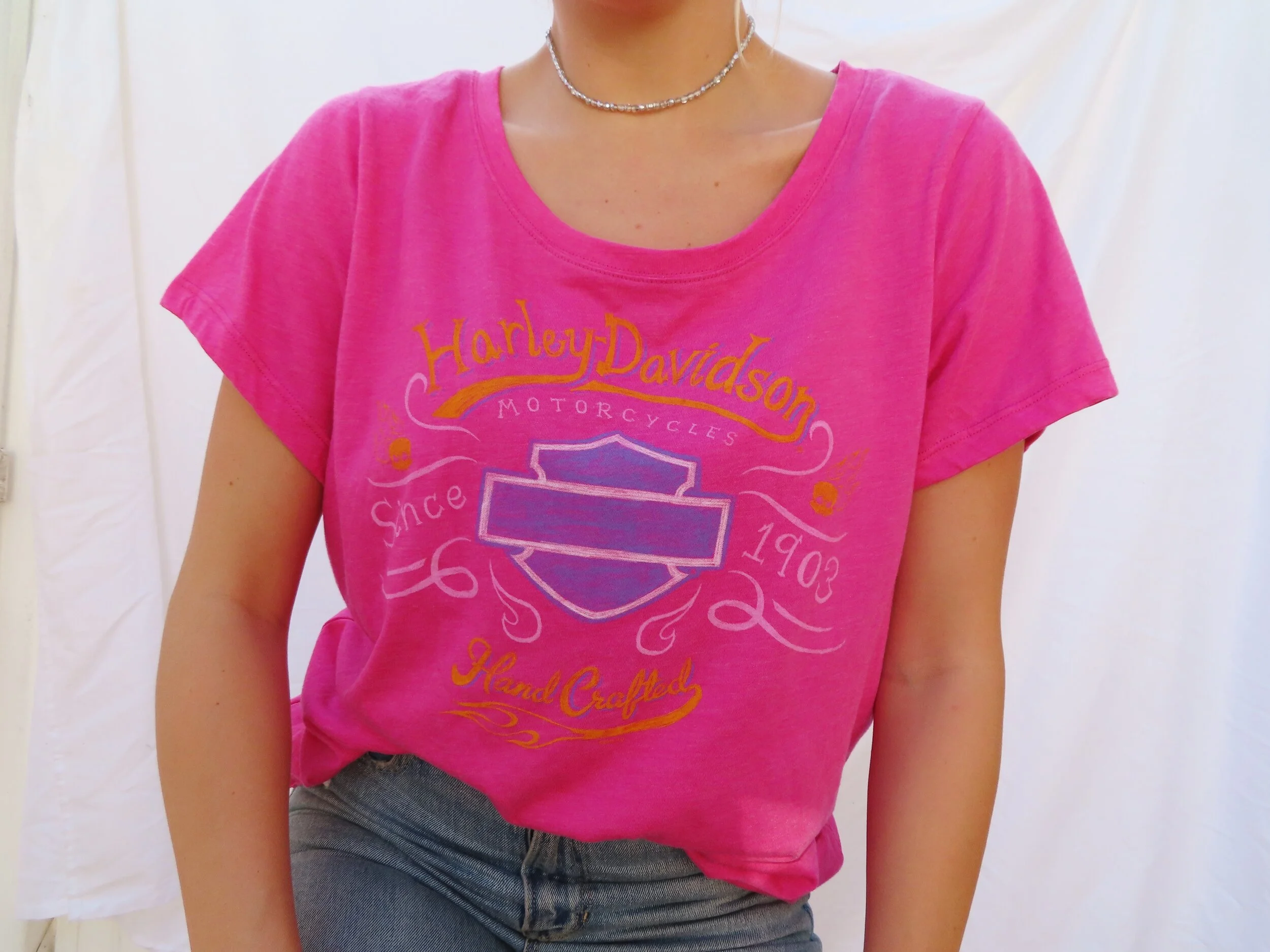 Waco Pink Harley Davidson Tee