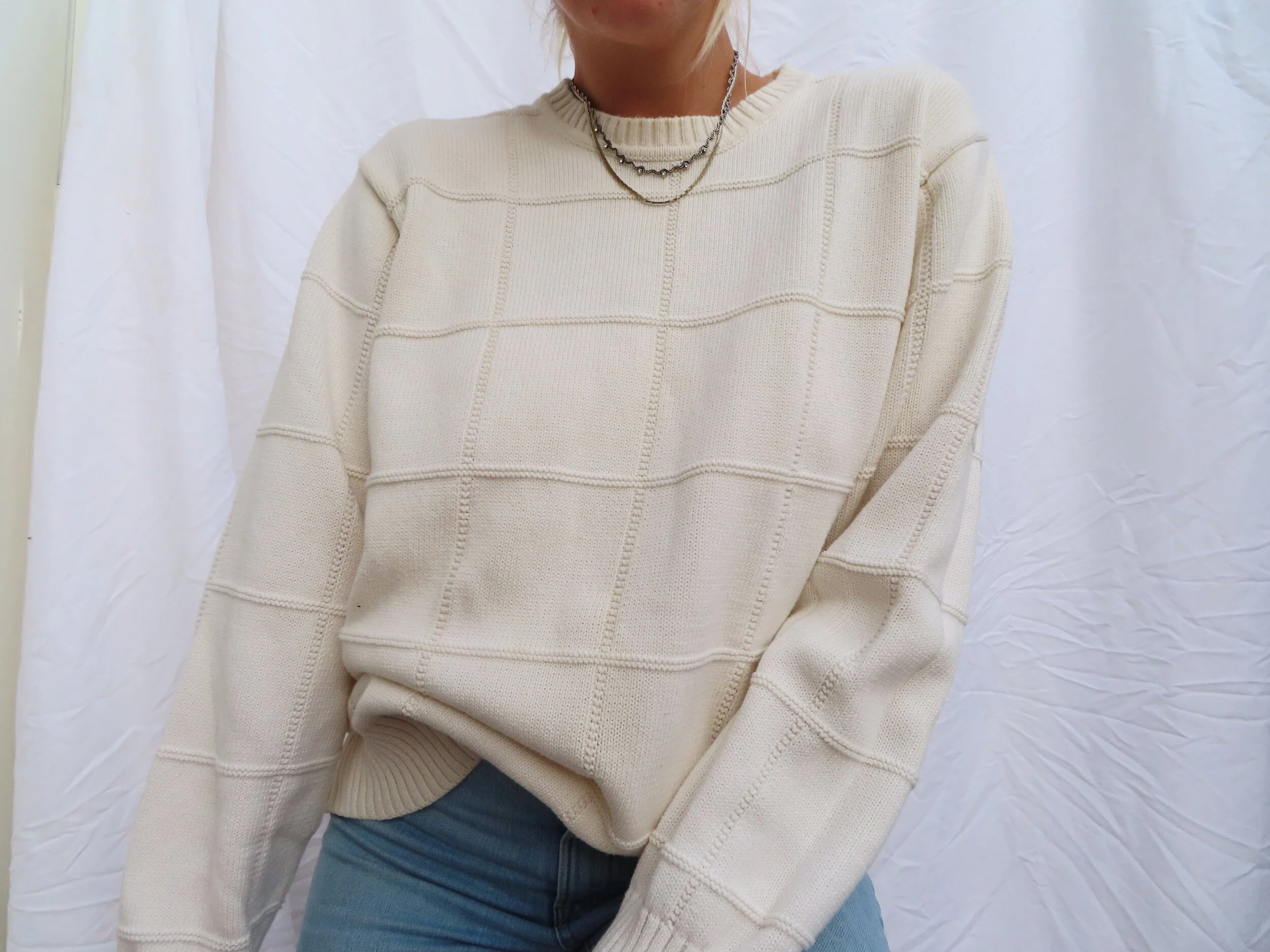 Seeing Squares Sweater