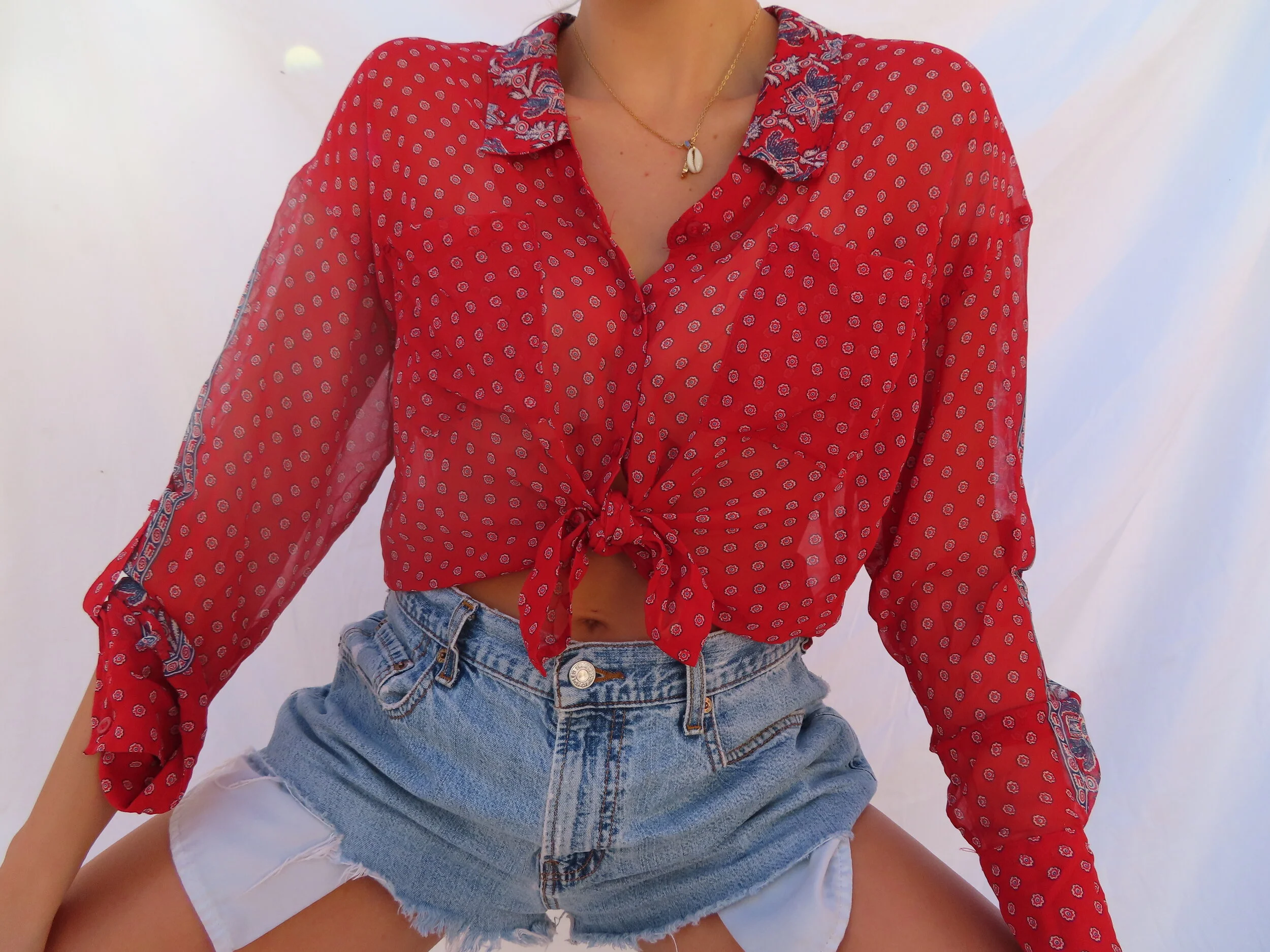 Free People Button Up