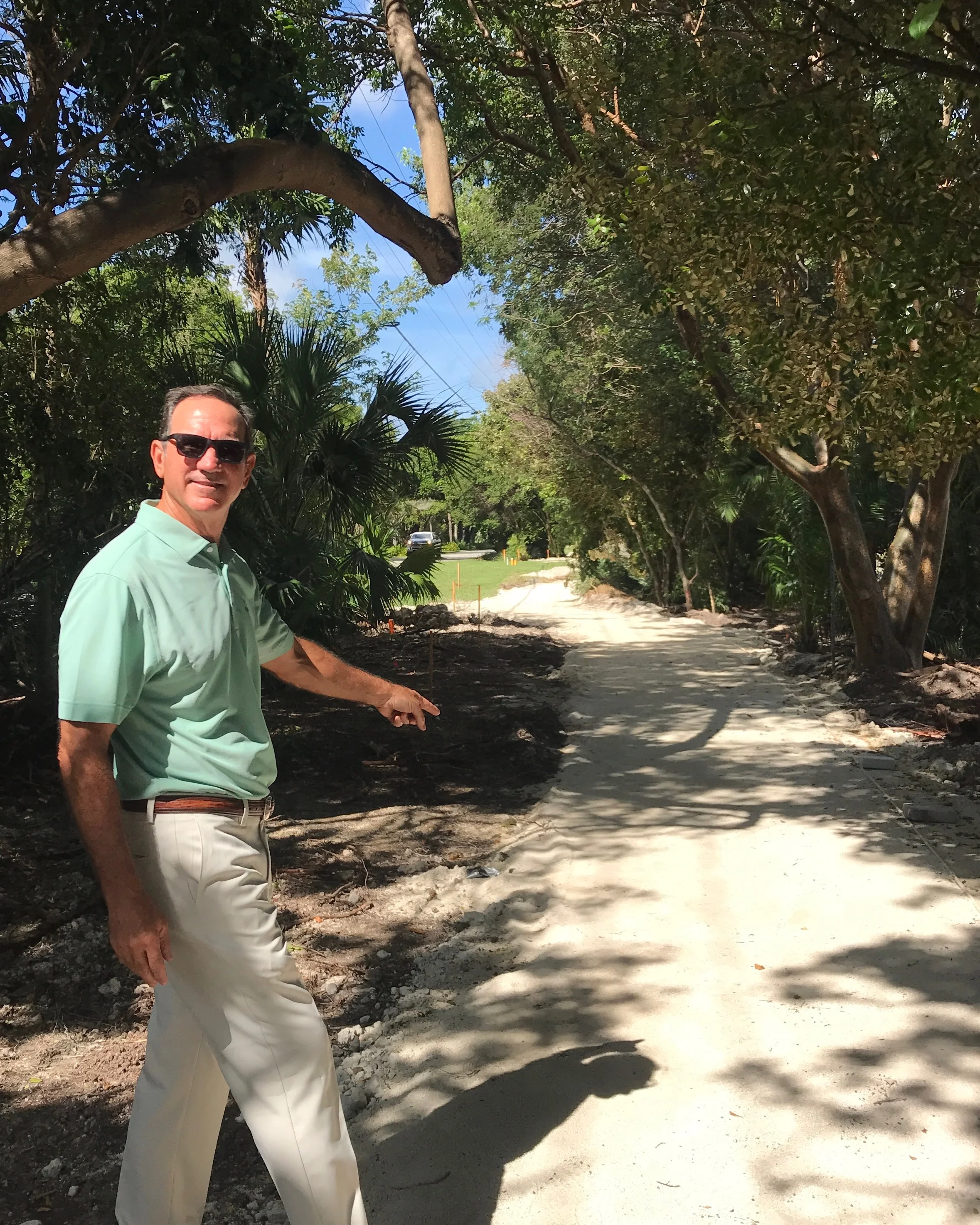  David Ritz designing and overseeing the construction on new nature trails. 