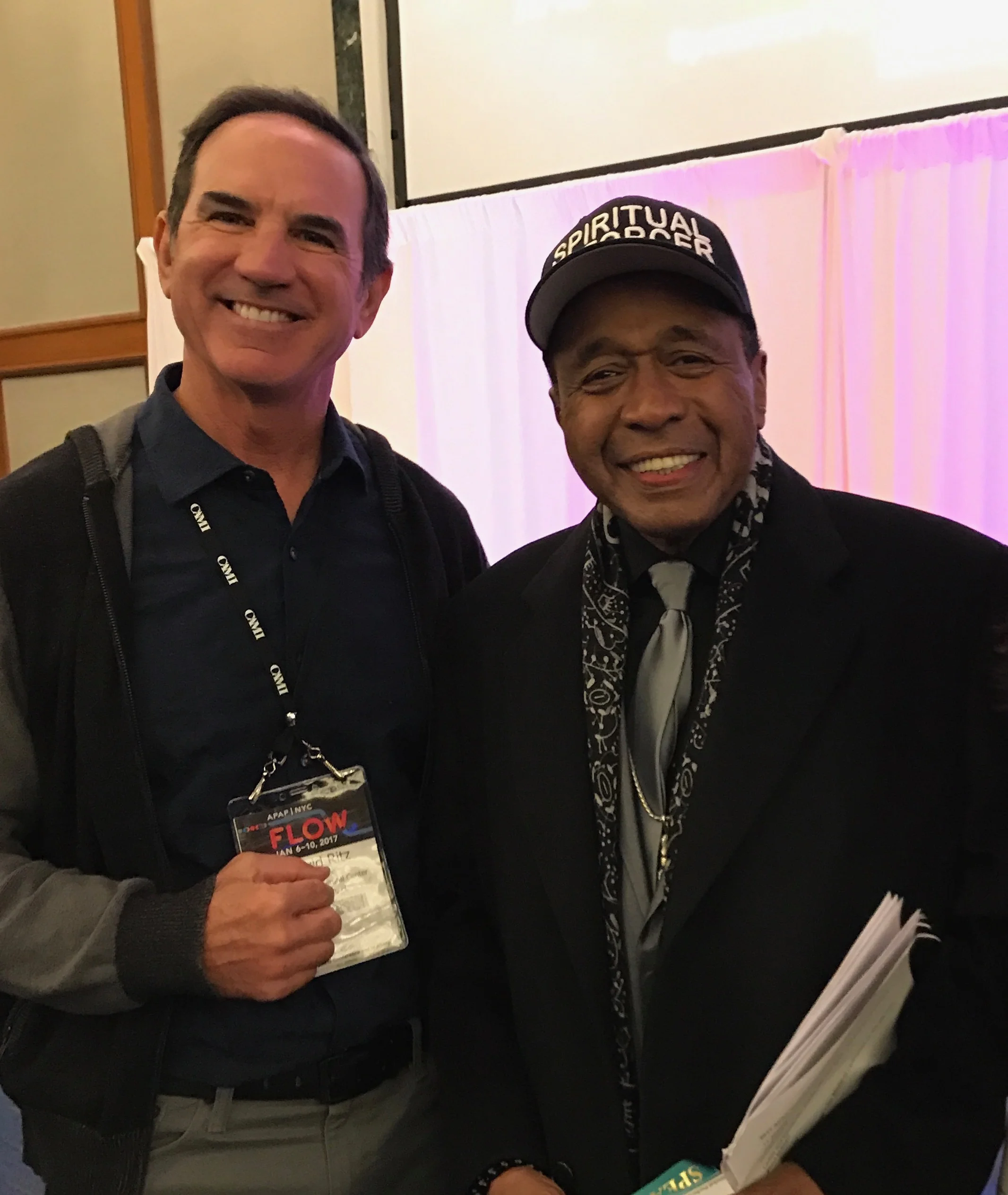  David Ritz with actor Ben Vereen. 
