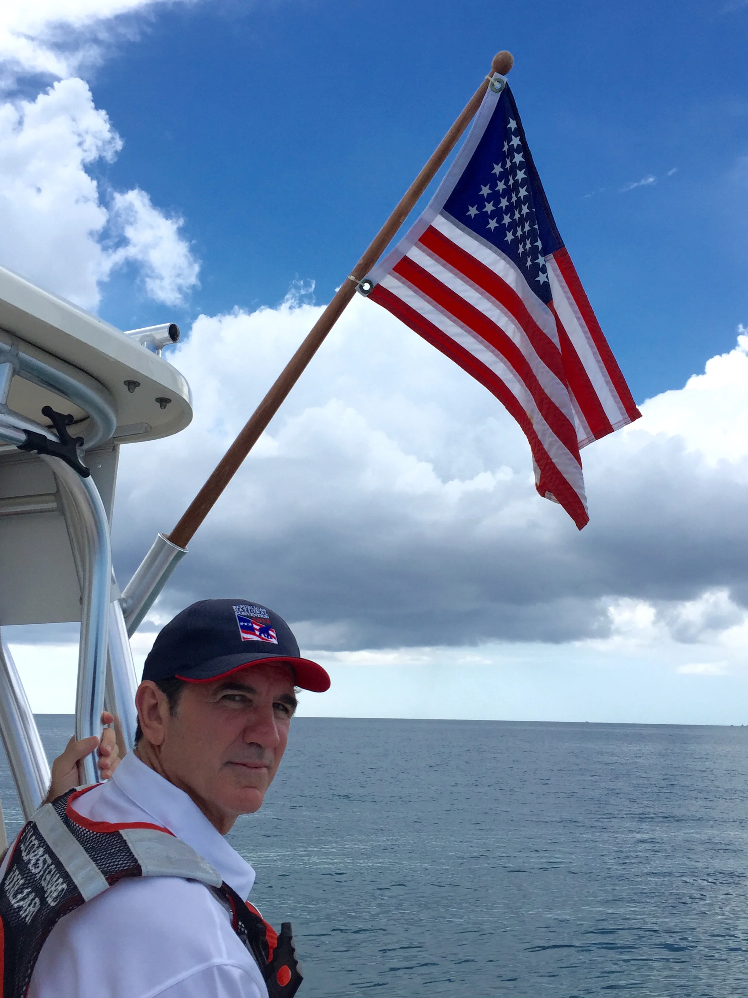  David Ritz out with the Coast Guard on a training mission. 
