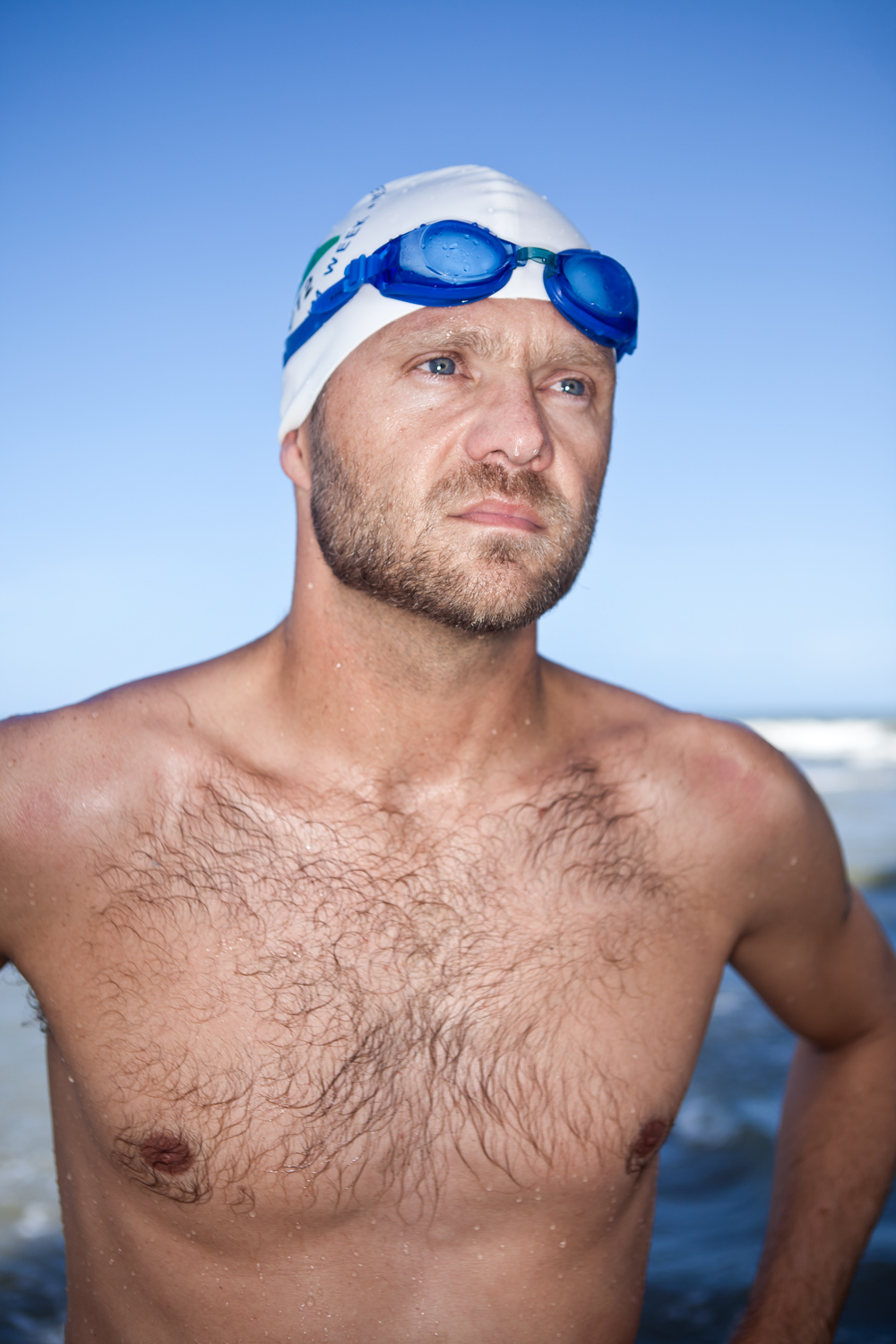   Brian Lanahan, college professor and long-distance swimmer  