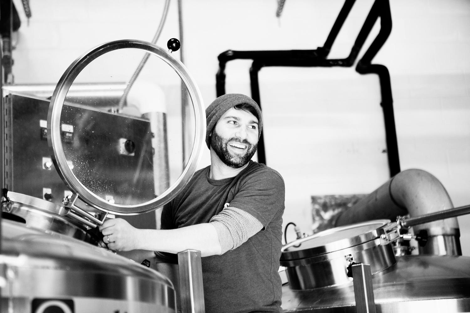   Ryan Coker, owner and head brewer of Revelry Brewing  