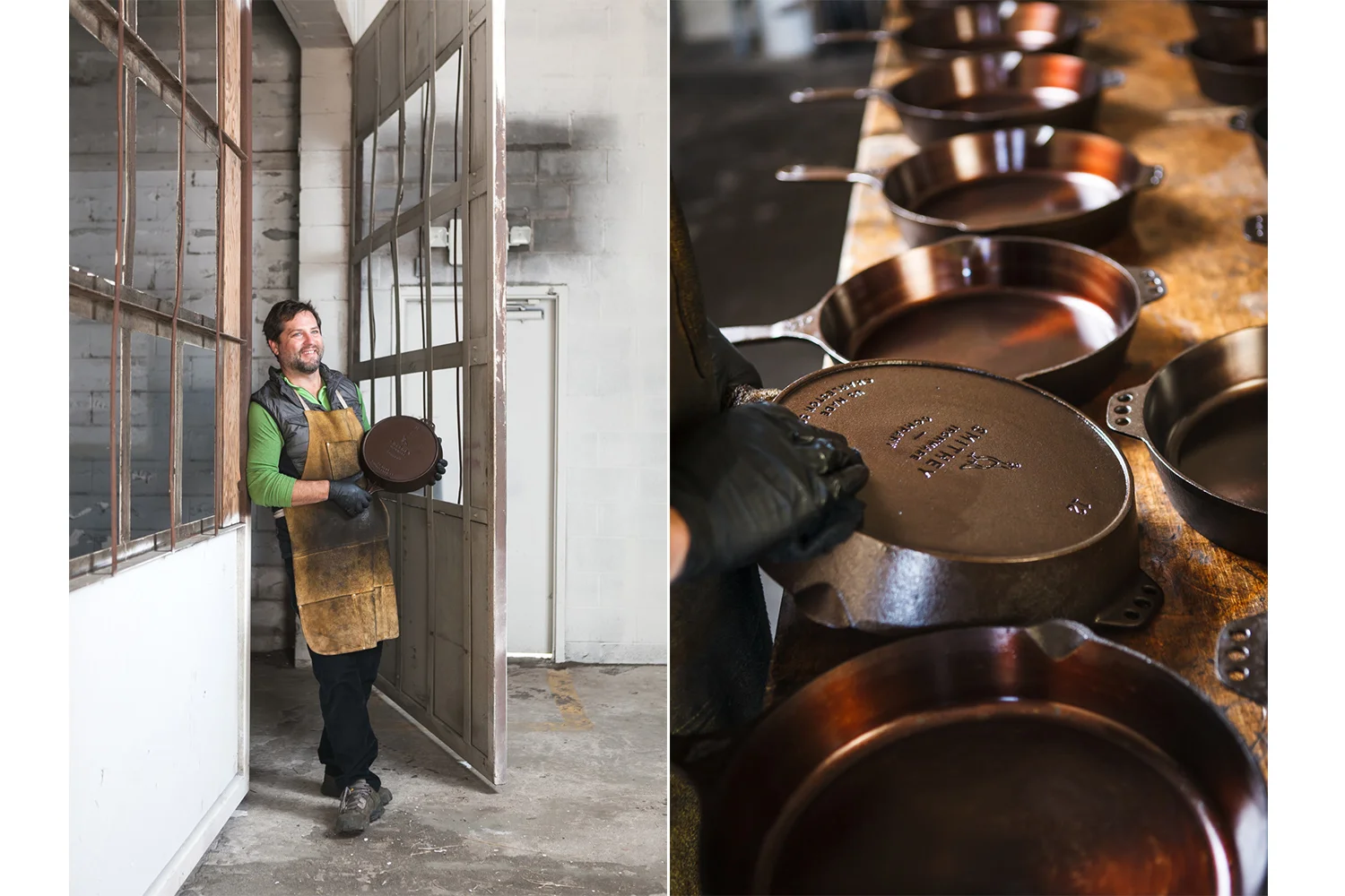 Isaac Morton, owner, Smithey Ironware Co.