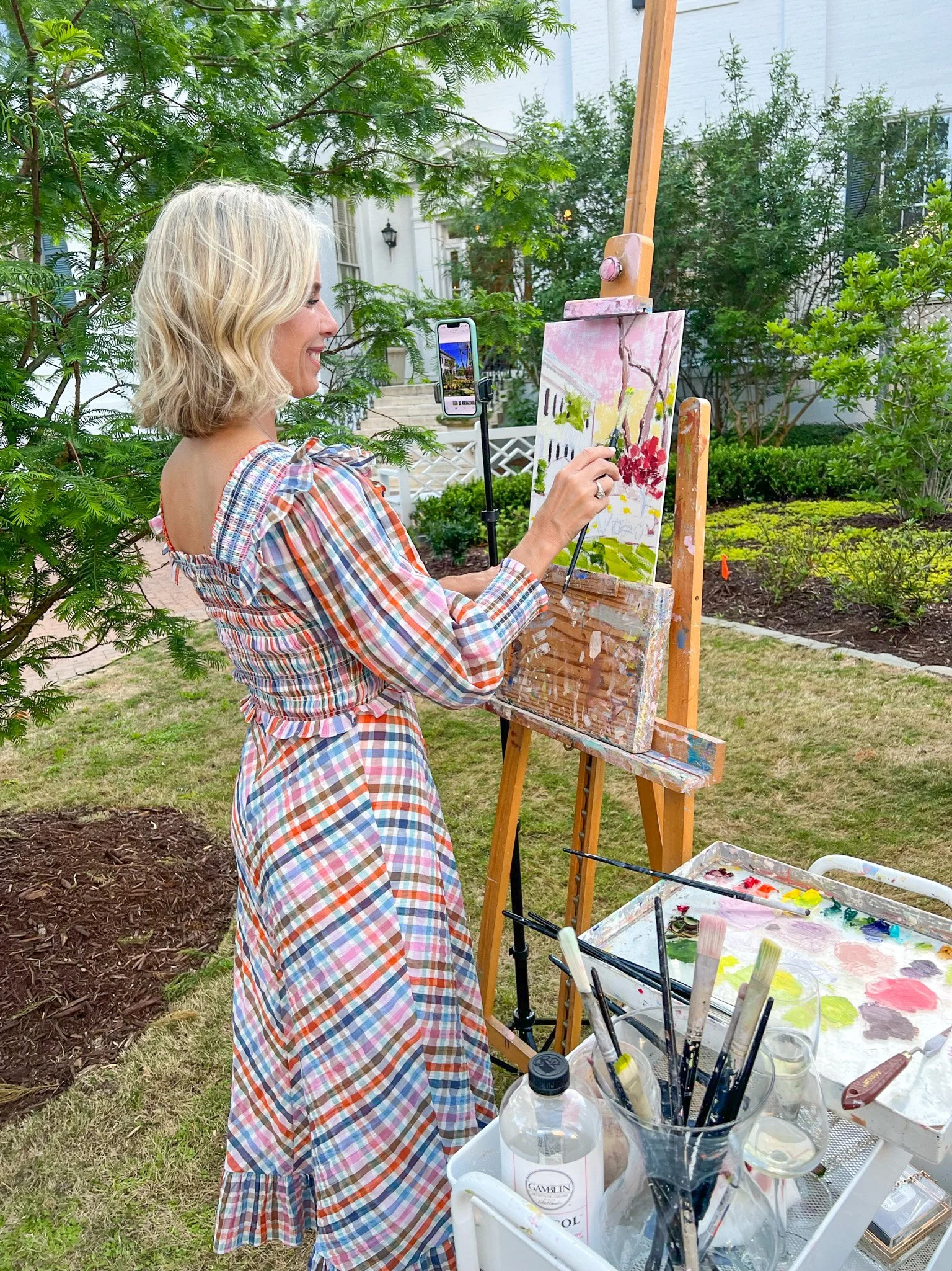 Live Painting at the Mississippi Governor's Mansion April 2023