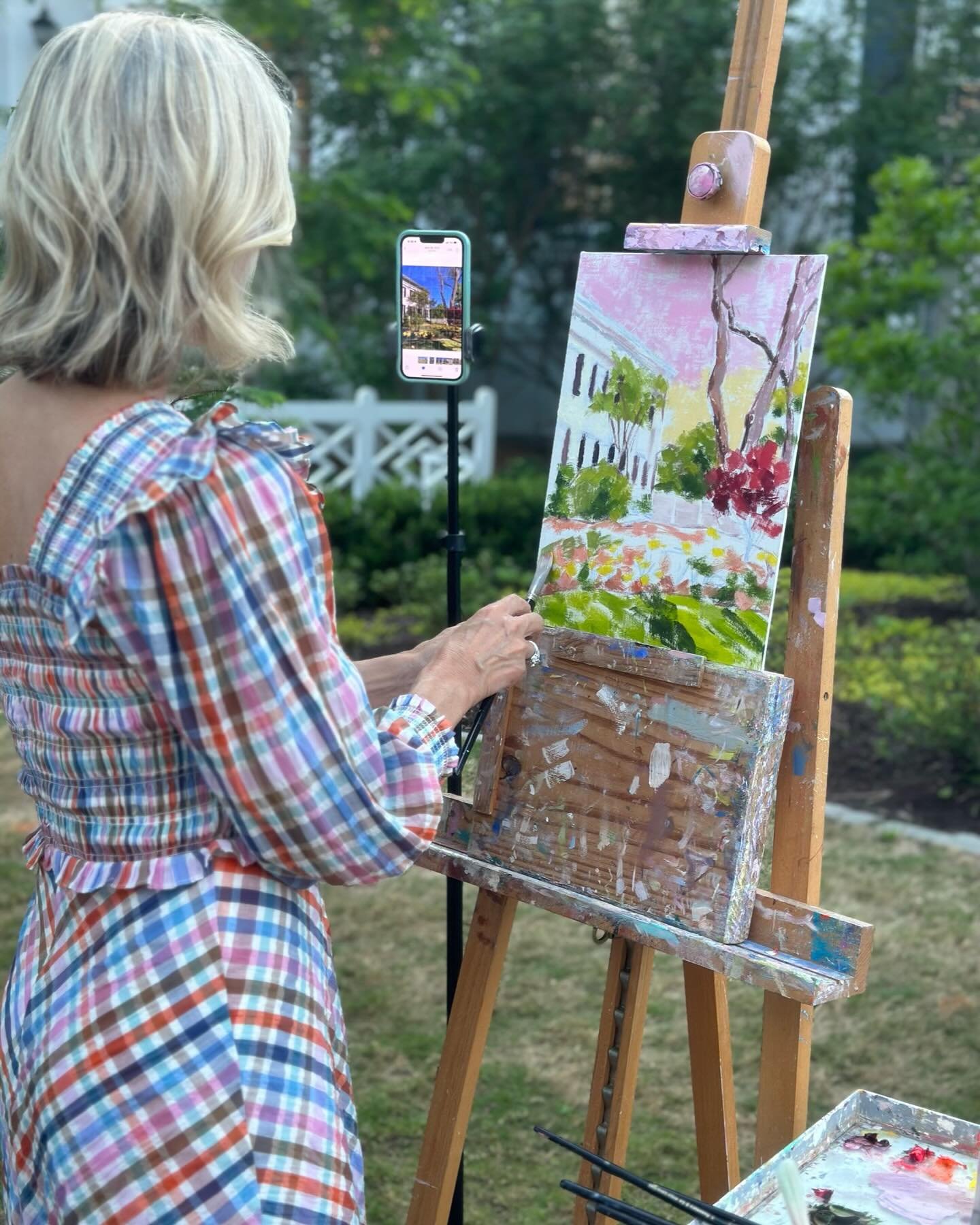 Tonight is the third year I will live paint at the Mississippi Governor&rsquo;s Mansion 🌸 stay tuned&hellip;