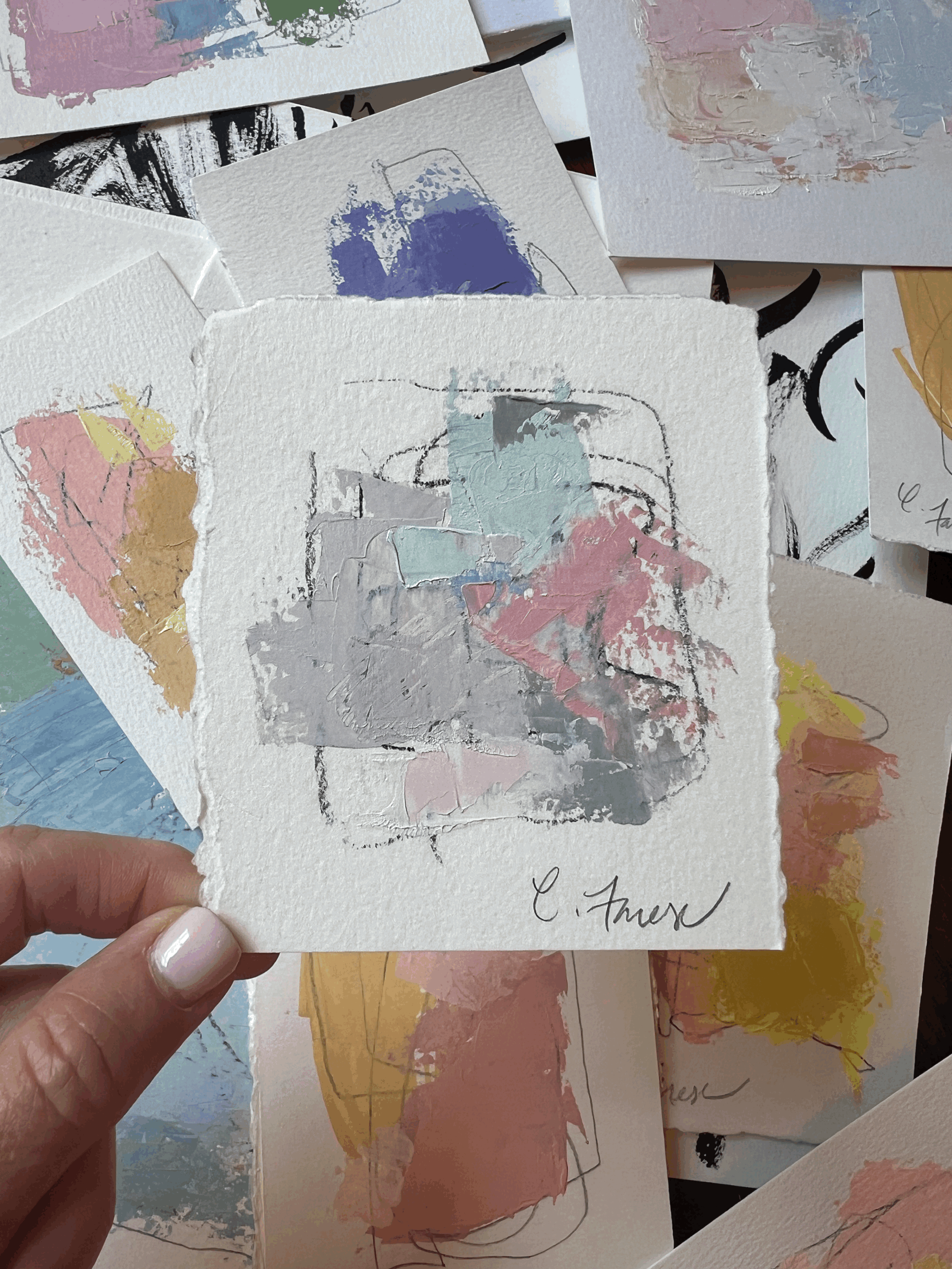 Mixed media abstract [SOLD]