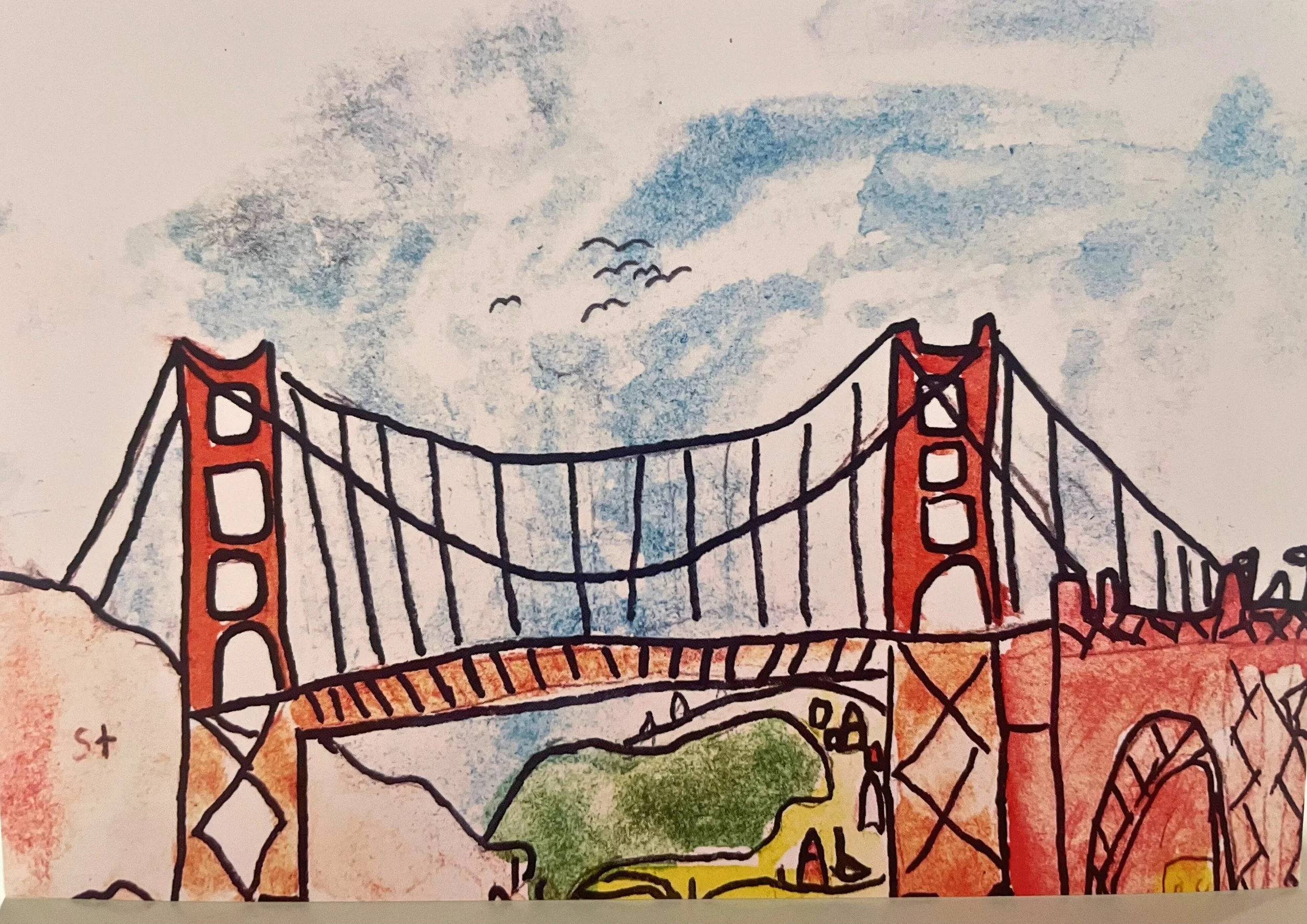 AL2 Golden Gate Bridge Greetings Cards 2023