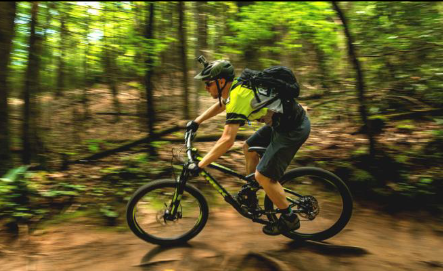 Mountain biking on the Pisgah National Forest. Forest Service photo by Cecilio Ricardo.