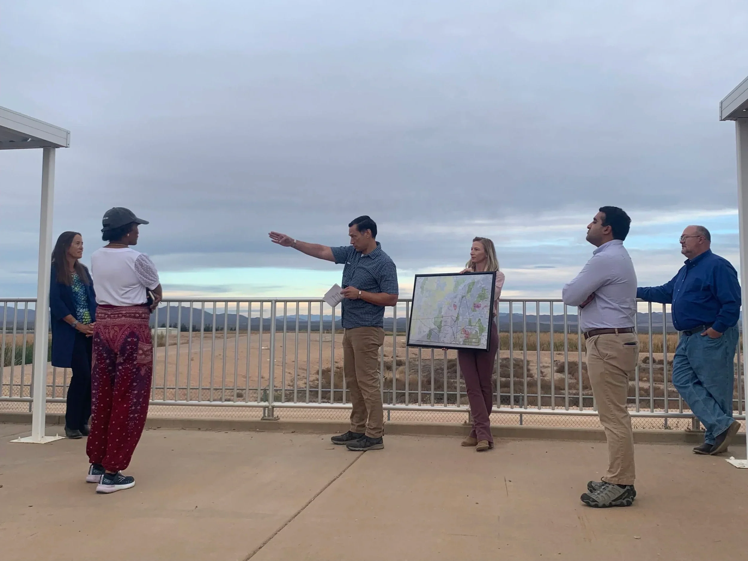 An image from an event at Fort Huachuca explaining the plans for the base