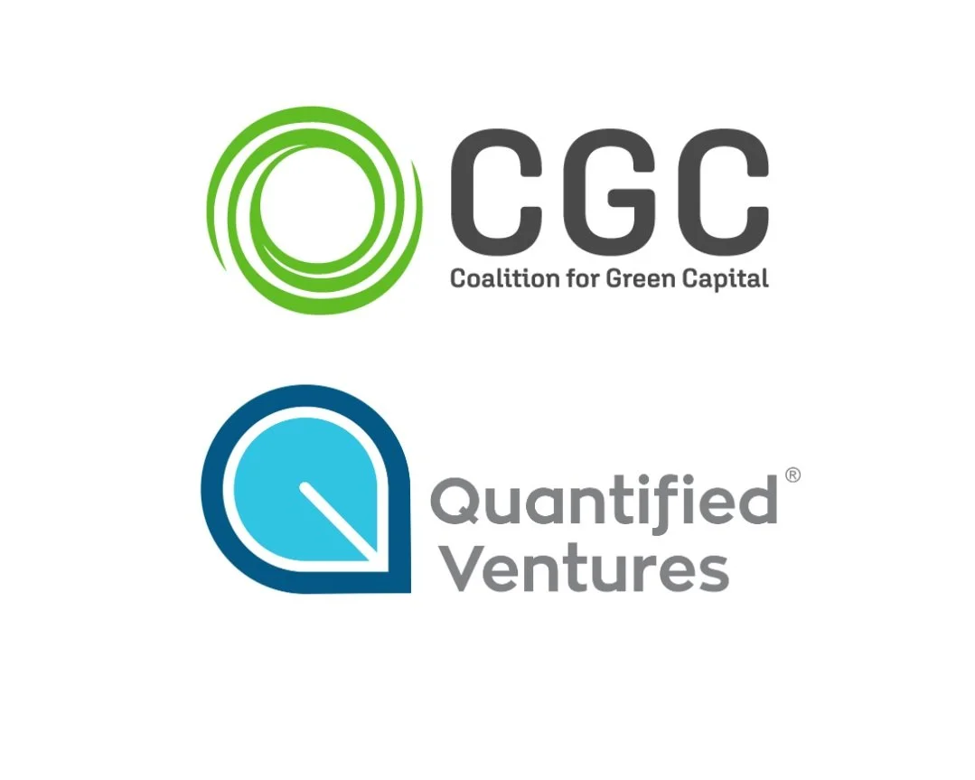 Logos of Coalition for Green Capital and Quantified Ventures.