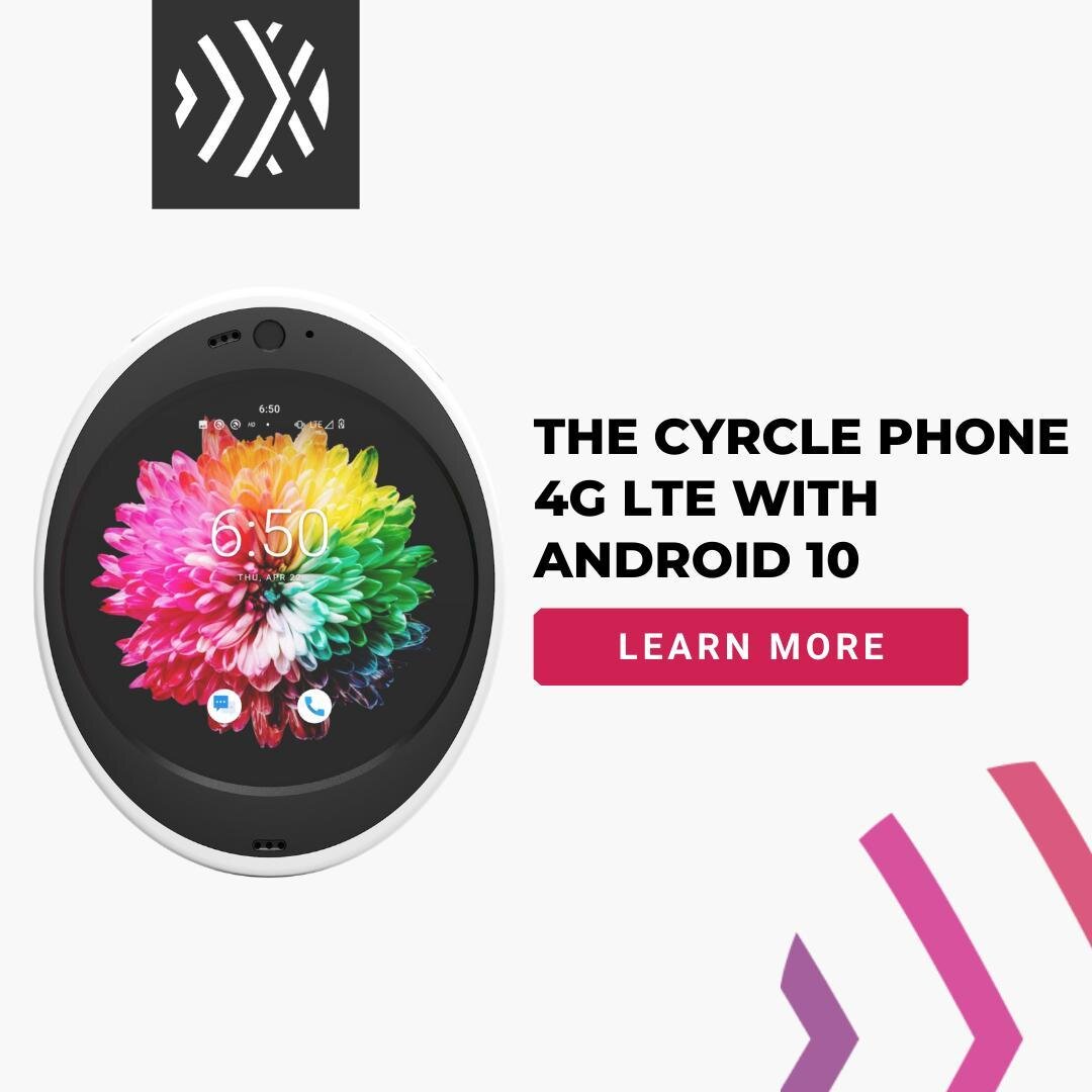 The Cyrcle Phone is a smartphone with 4G LTE, Android 10, and dual SIM support. It has everything you would expect from a rectangular Android mobile phone&hellip;and more, including a 13MP selfie camera, an open source enclosure, Wi-Fi, and NFC circu