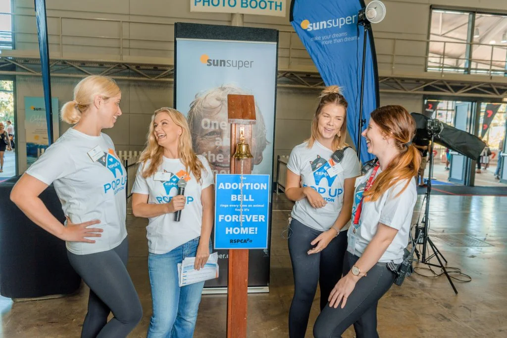 Ringing the adoption bell! Pop Up 2018