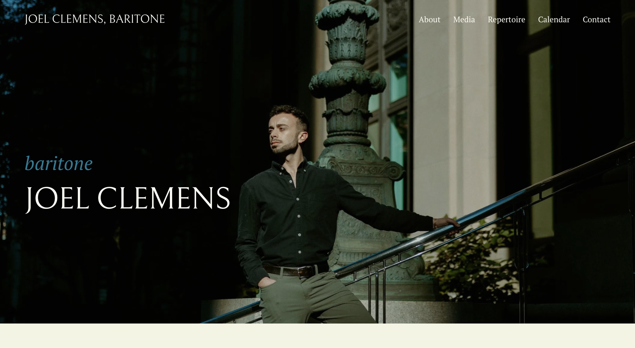 JOEL CLEMENS, baritone