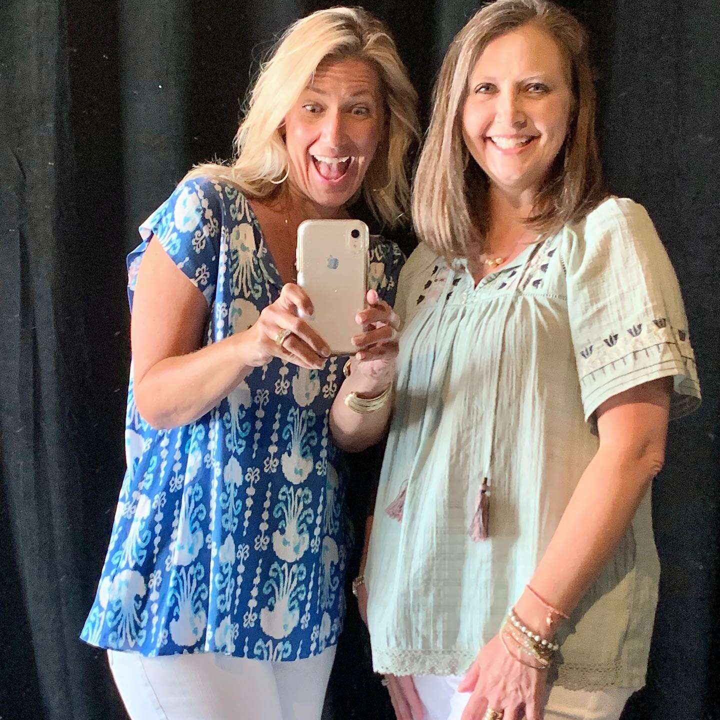 Hey look the mom’s had a play date today. And they did that thing the teen girls do, taking a selfie in the mirror. Because inside they’re still teen girls and can’t figure out when they became these-40ish not gonna tell you the exa