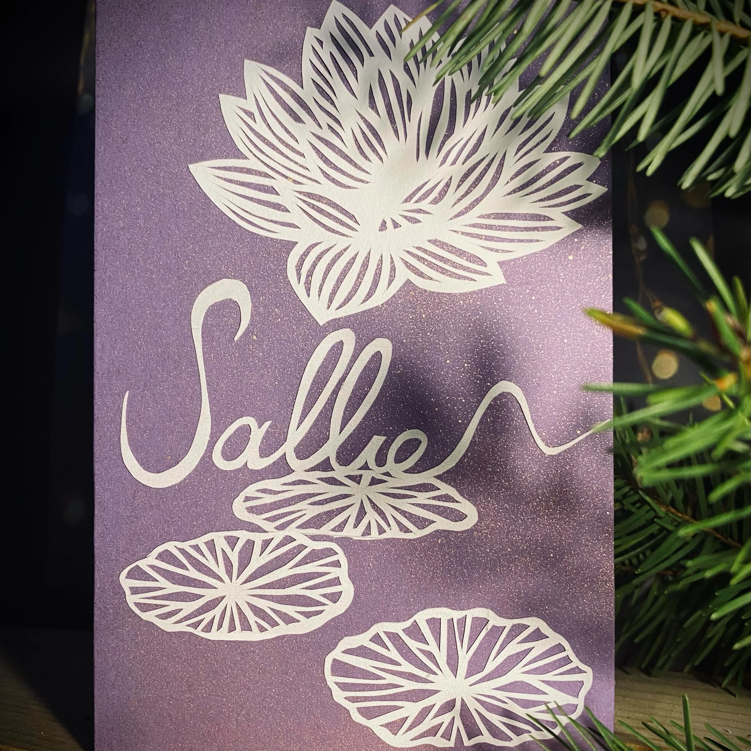 #sallie, what a beautiful name! Sallie, a name originated as a hypocorism for Sarah. It is said the name means a 👸🏻 noble woman. Lotus 🪷 flowers, on the other hand, is celebrated across  Eastern philosophies as a symbol of nobility. 
If you are th