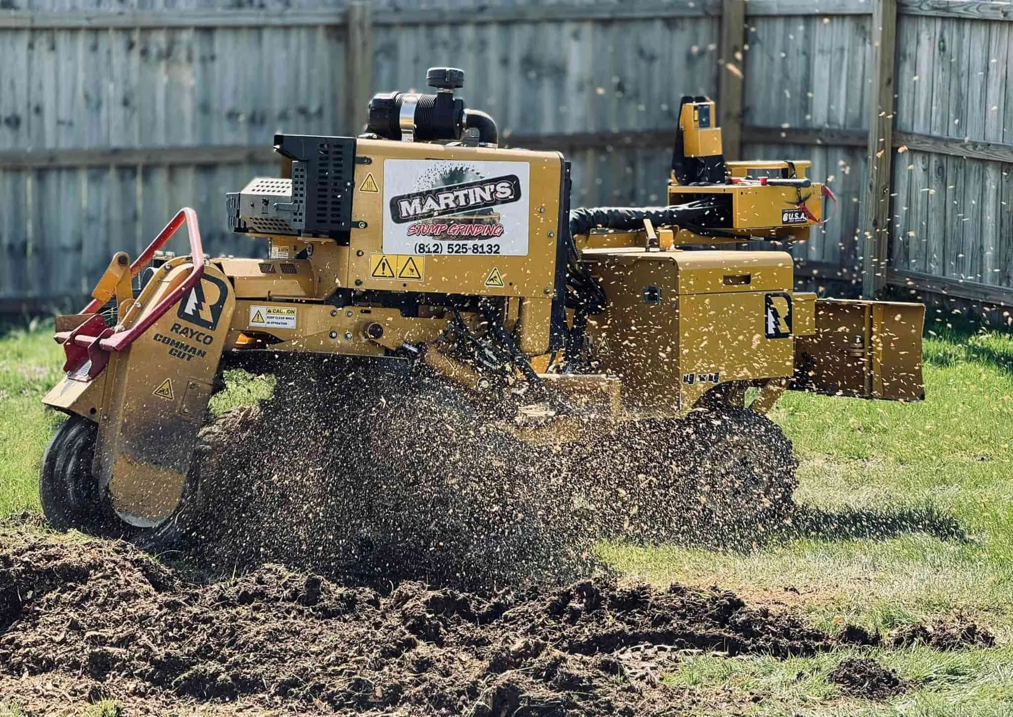 Professional stump grinding service in Washington County Indiana