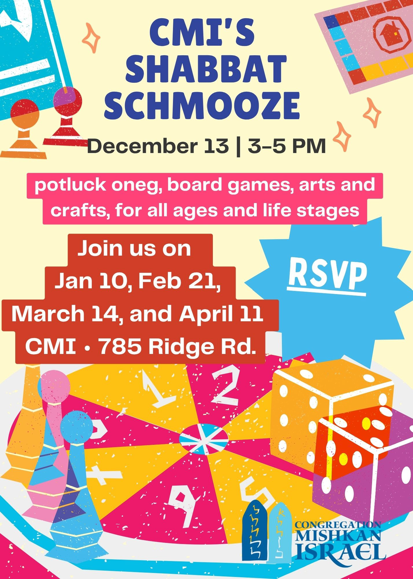  CMI’s Shabbat Schmooze 