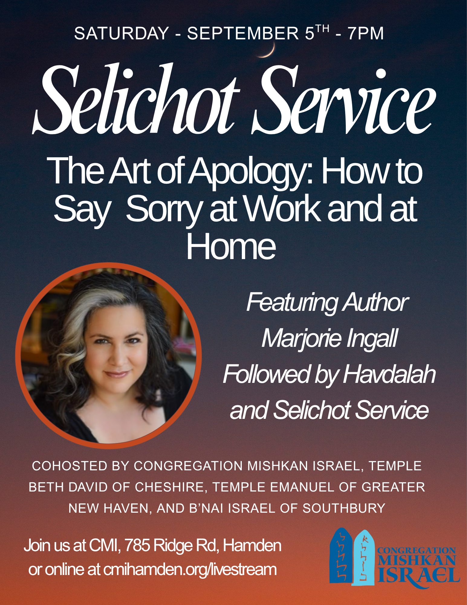 Selichot Service and Havdallah