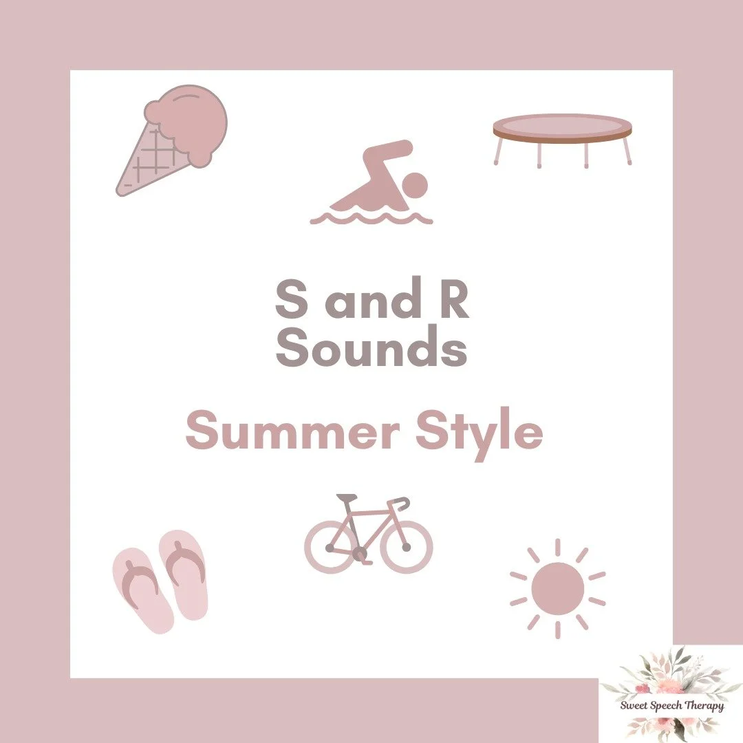 ☀️ Sun, sand, and... speech sounds! 🎤🏖️

From s'mores to swim, grill to slide, summer is full of fun S and R words that are perfect for speech practice &mdash; without feeling like work! 🙌🍦

✨ Swipe for summer-themed words that make practicing sp