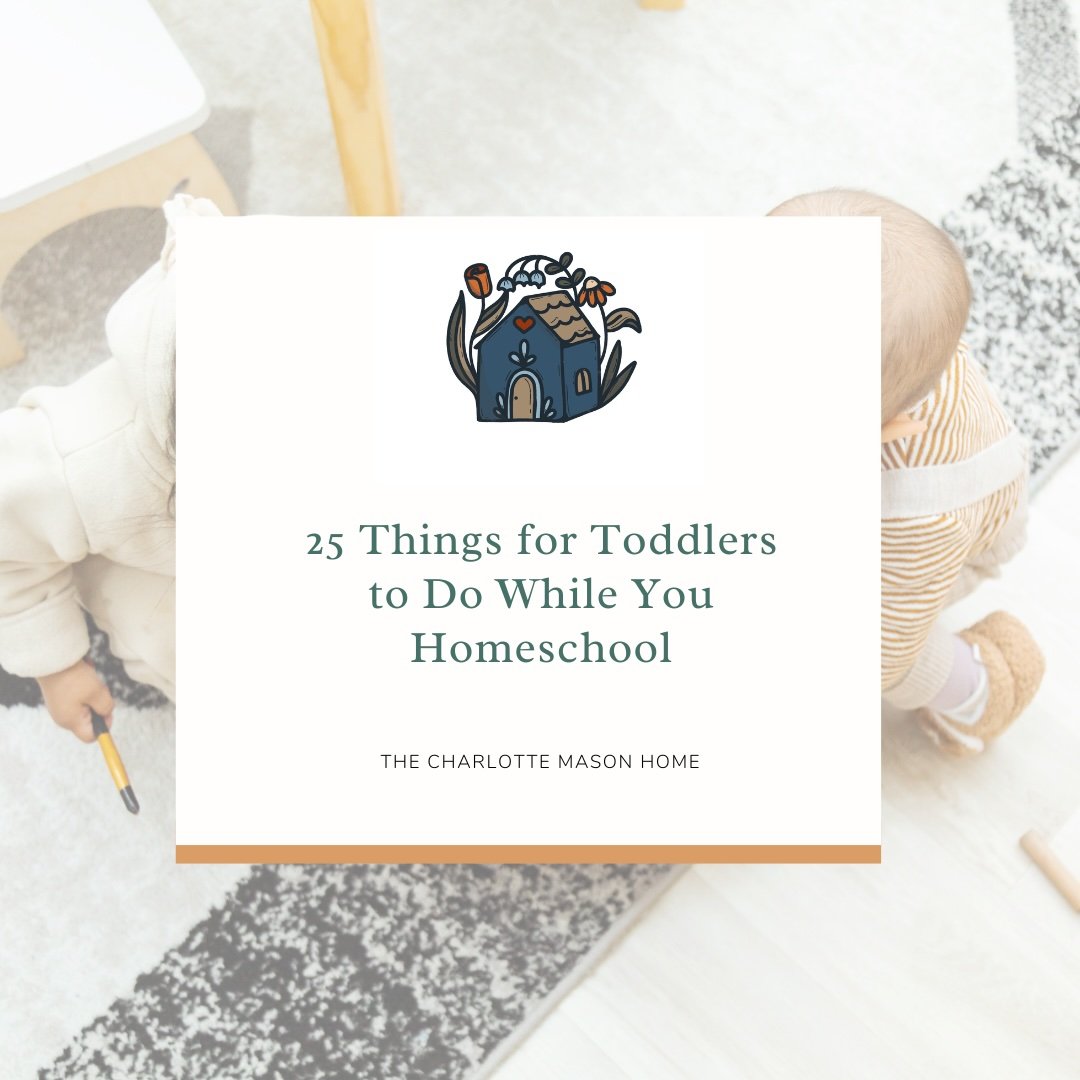 25  Things for Toddlers to Do While You Homeschool